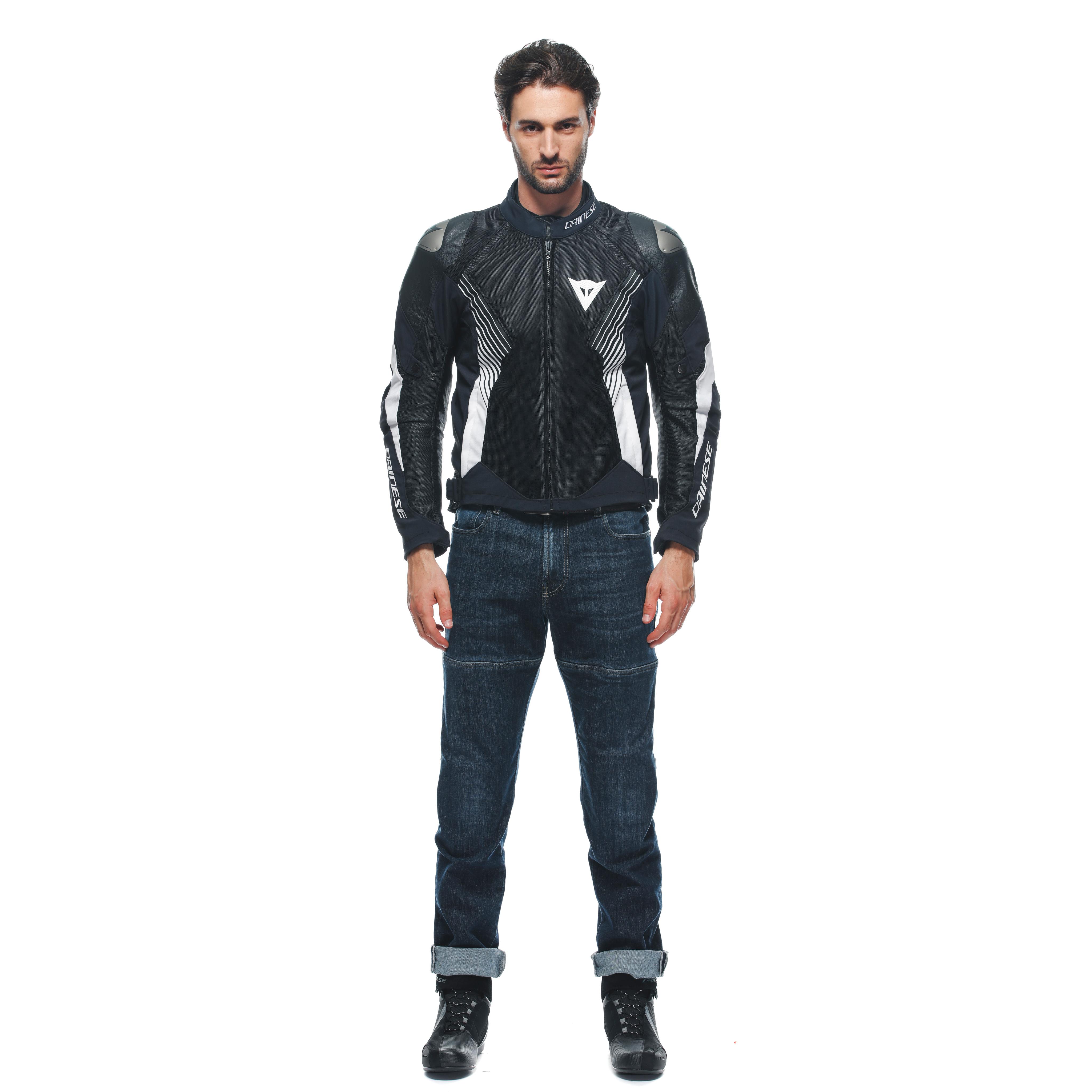 SUPER RIDER 2 ABSOLUTESHELL&trade; - MEN'S WATERPROOF MOTORCYCLE JACKET - BLACK/BLACK/WHITE - 3