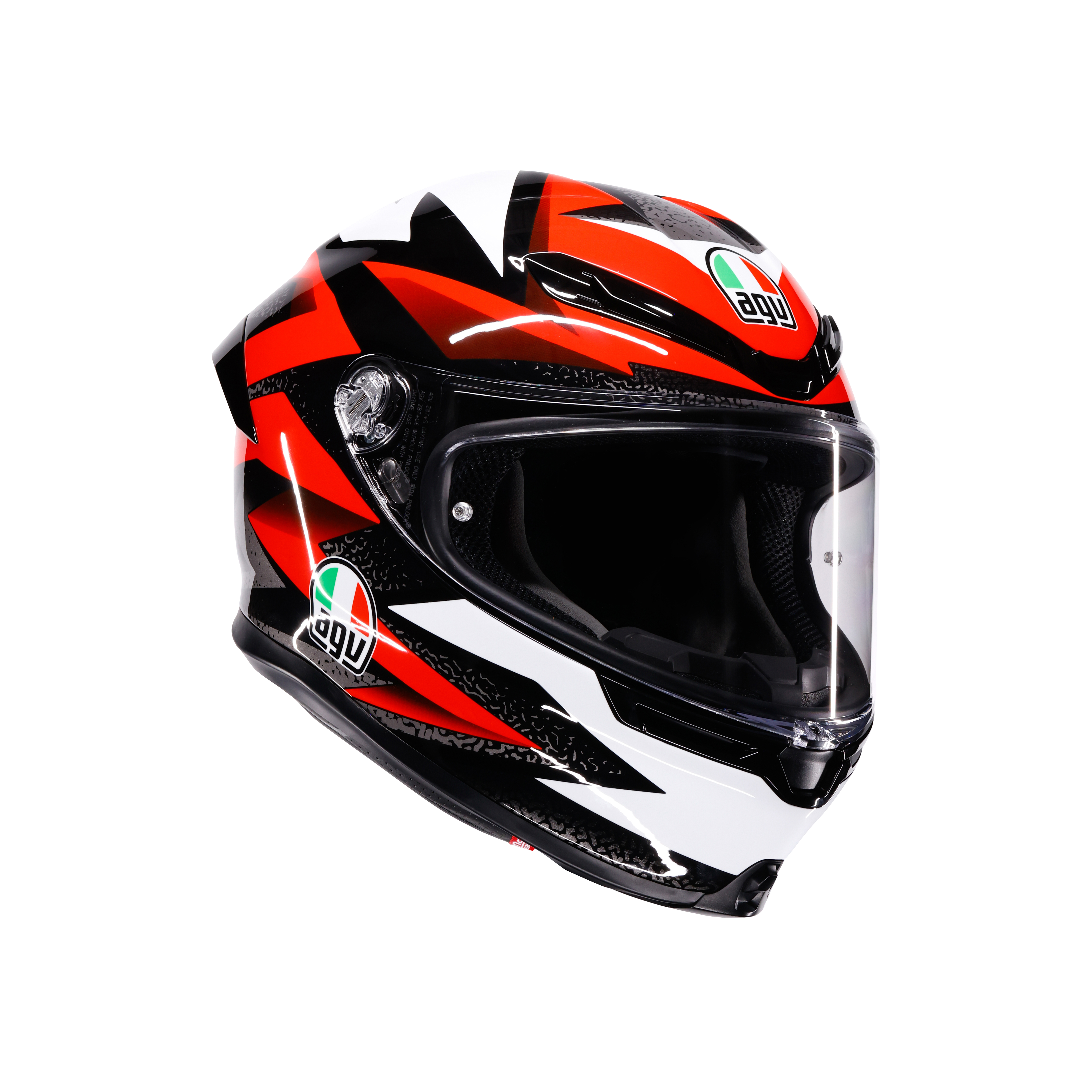 K6 S BRAVEN BLACK/RED/WHITE - CASCO MOTO INTEGRALE E2206 -  - 1