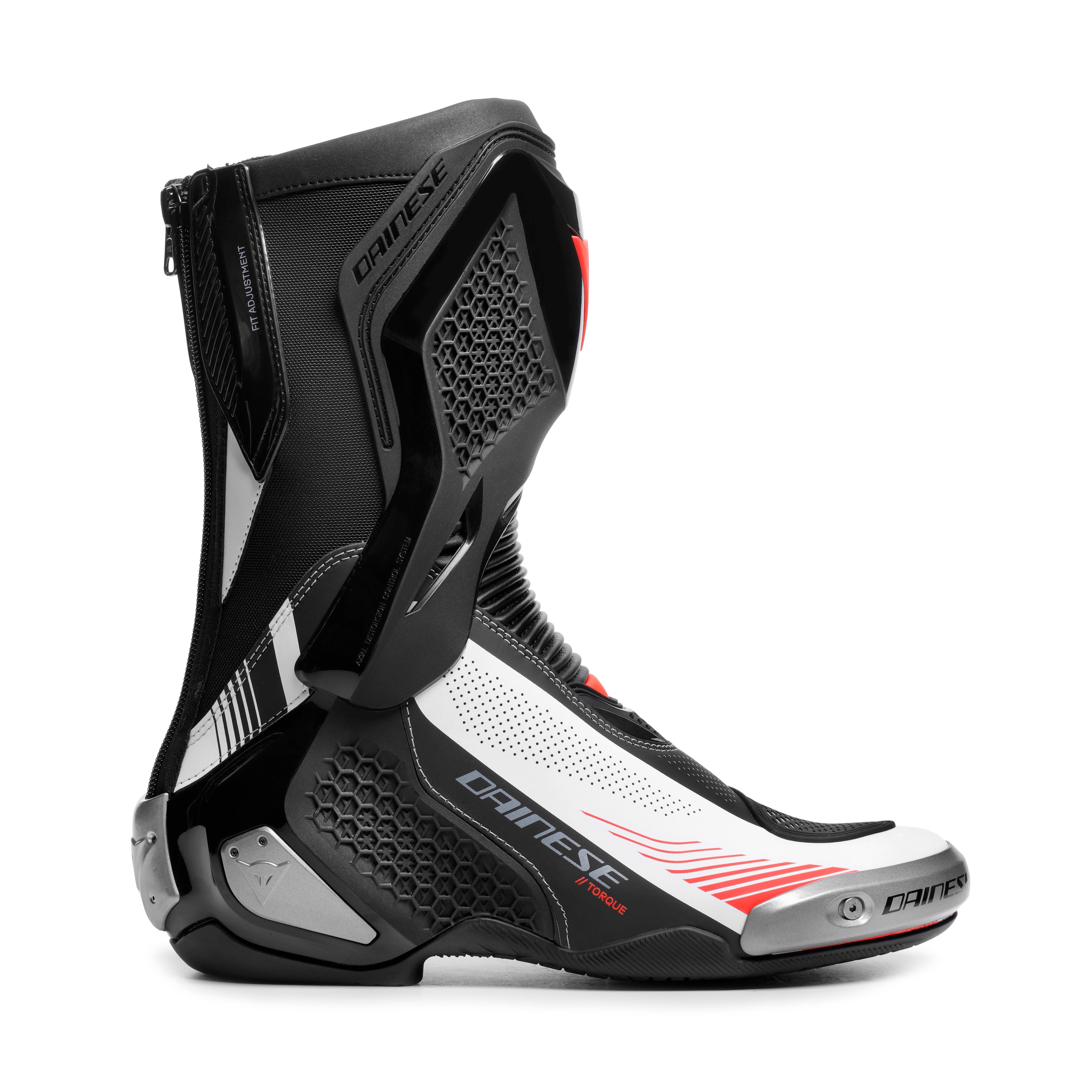 TORQUE 4 AIR - BOTTES RACING ET ROUTE ESTIVALES HOMME - BLACK/WHITE/RED-FLUO - 2