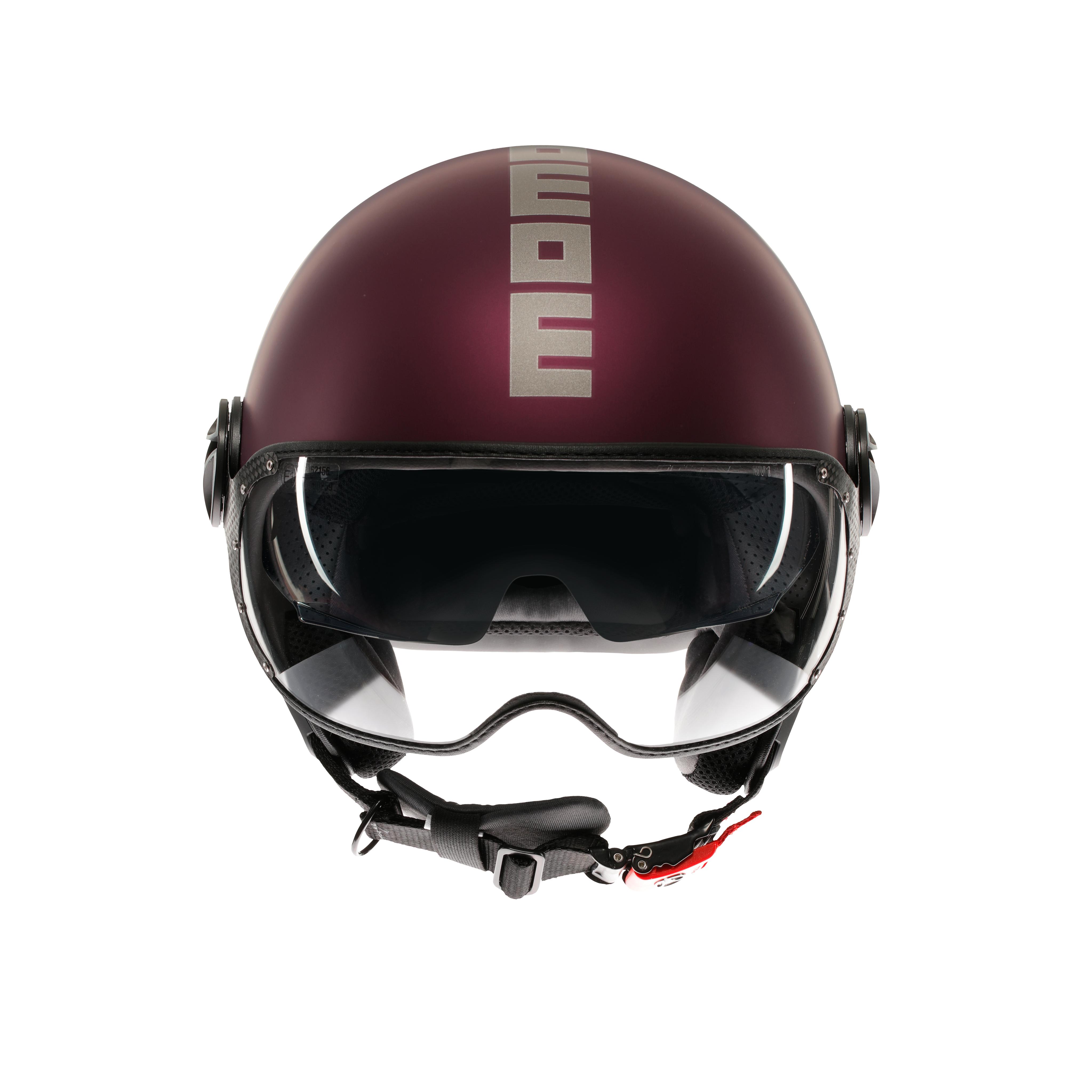 MOMODESIGN FGTR EVO MATT AMARENA / SILBER - JET-HELM MIT DOPPELVISIER E2206 -  - 2