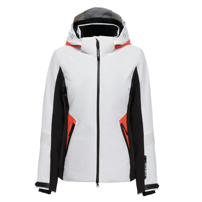 Dainese Women's White/Coral - Speed Demon Lab Domeair Pro - Jackets - /Stretch Limo/ - S