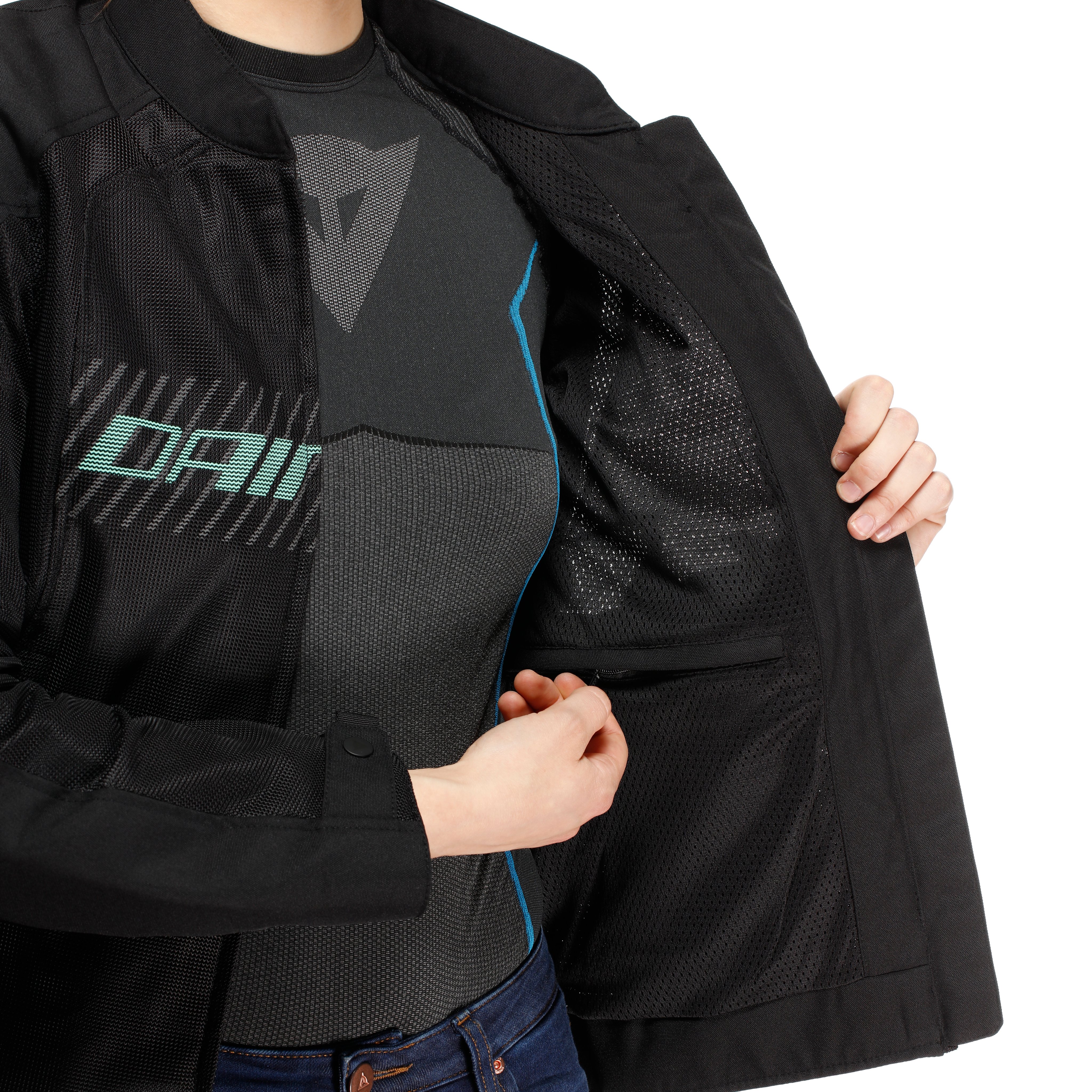 HEROSPHERE AIR - WOMEN'S SUMMER MOTORCYCLE JACKET - BLACK/GRAY/LIGHT GREEN - 13