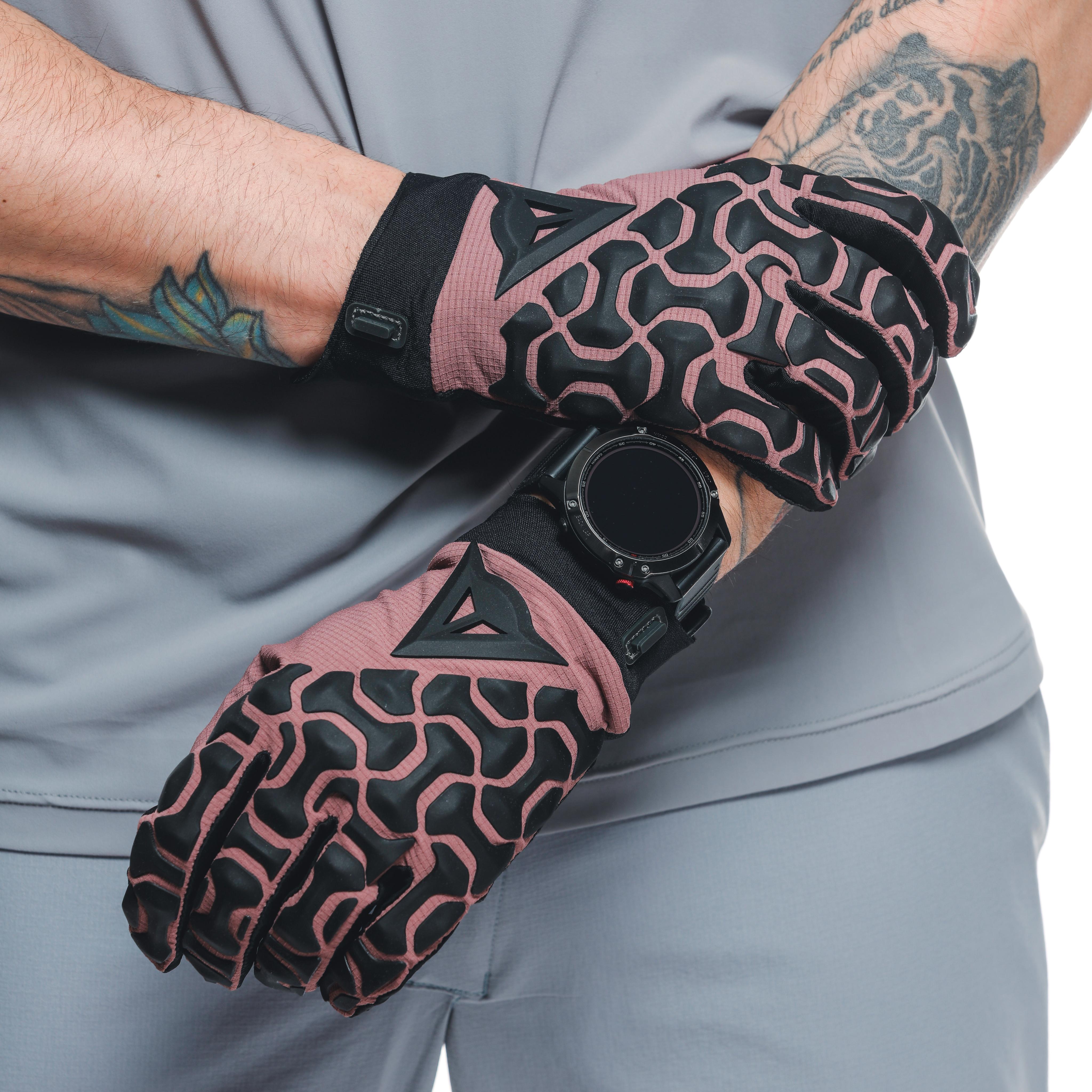 HGR EXT - GANTS DE V&Eacute;LO UNISEXE - ROSE-TAUPE - 4