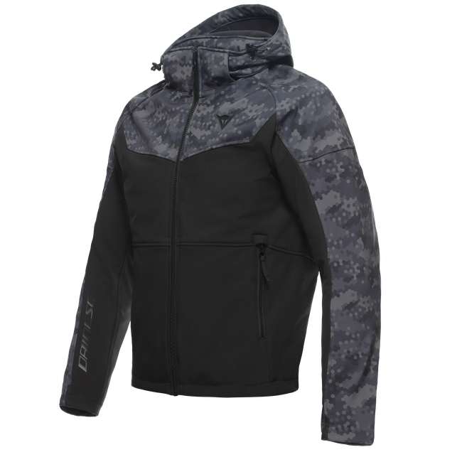 Dainese Men's Black/Camo-Gray - Ignite Tex - Jackets - 46