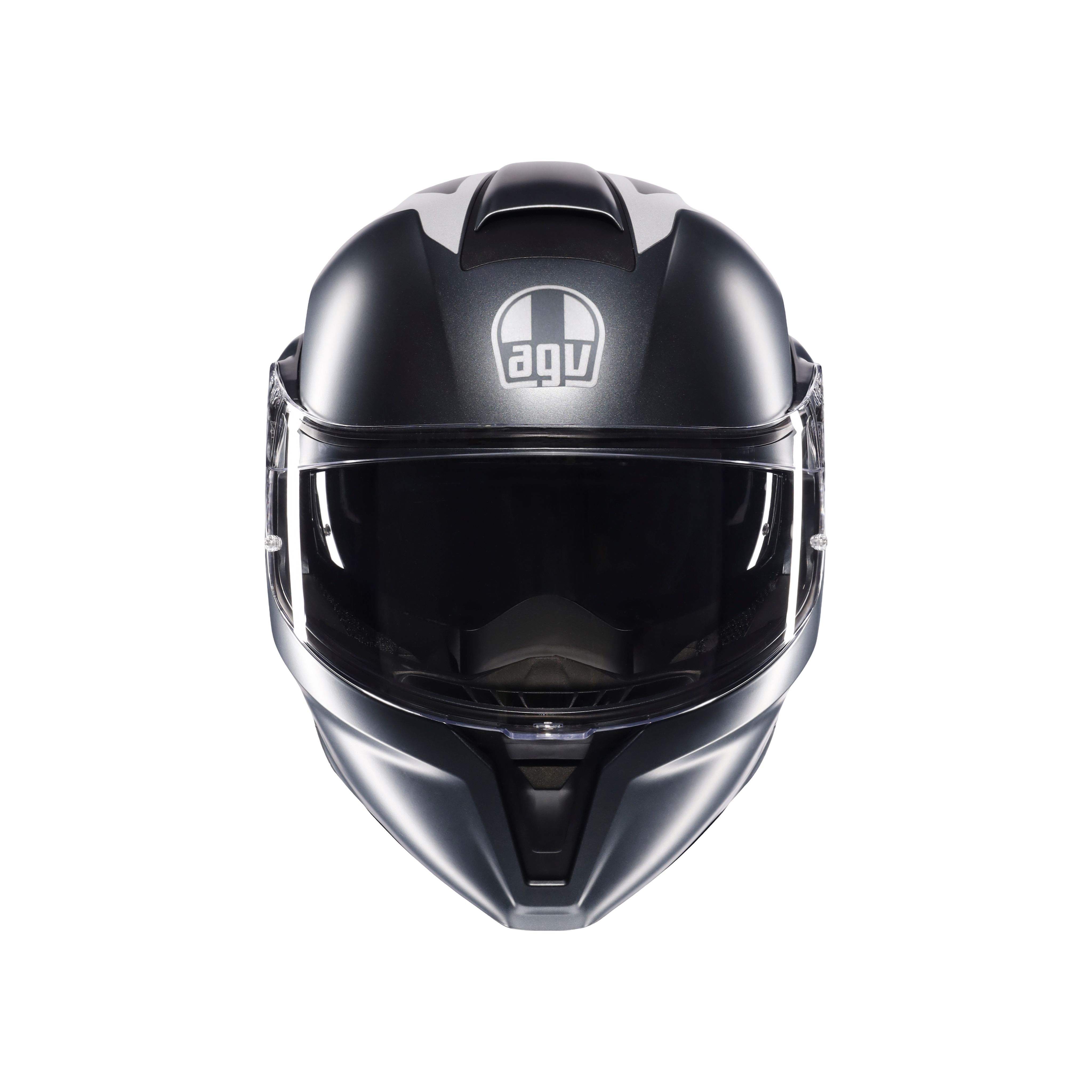 STREETMODULAR RESIA MATT GREY/SILVER/RED - MOTORBIKE FLIP UP HELMET DOT(E2206) -  - 2