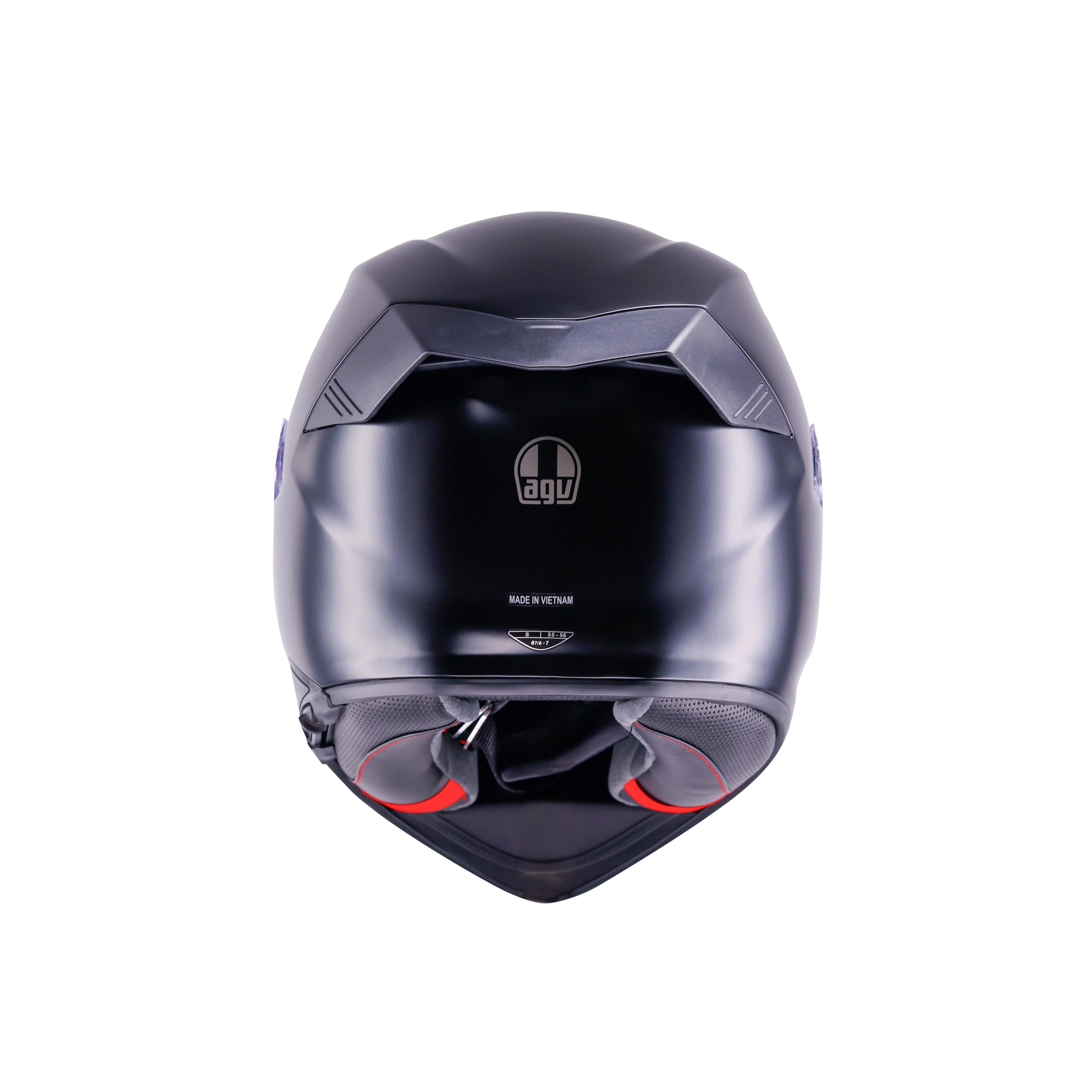 K5 MONO MATT BLACK - FULL-FACE MOTORCYCLE HELMET E2206 -  - 3