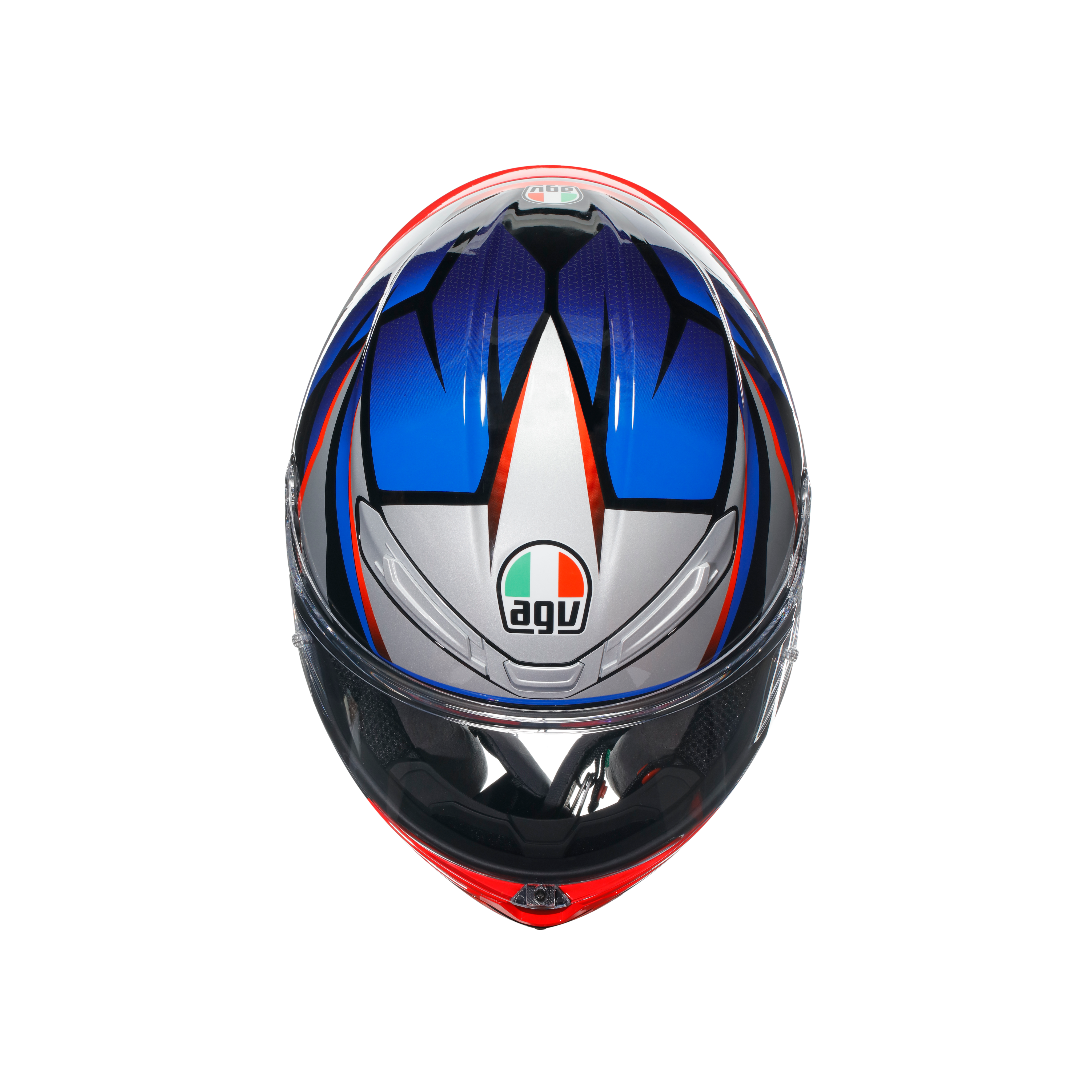 K6 S SLASHCUT BLACK/BLUE/RED - MOTORBIKE FULL FACE HELMET DOT (E2206) -  - 5