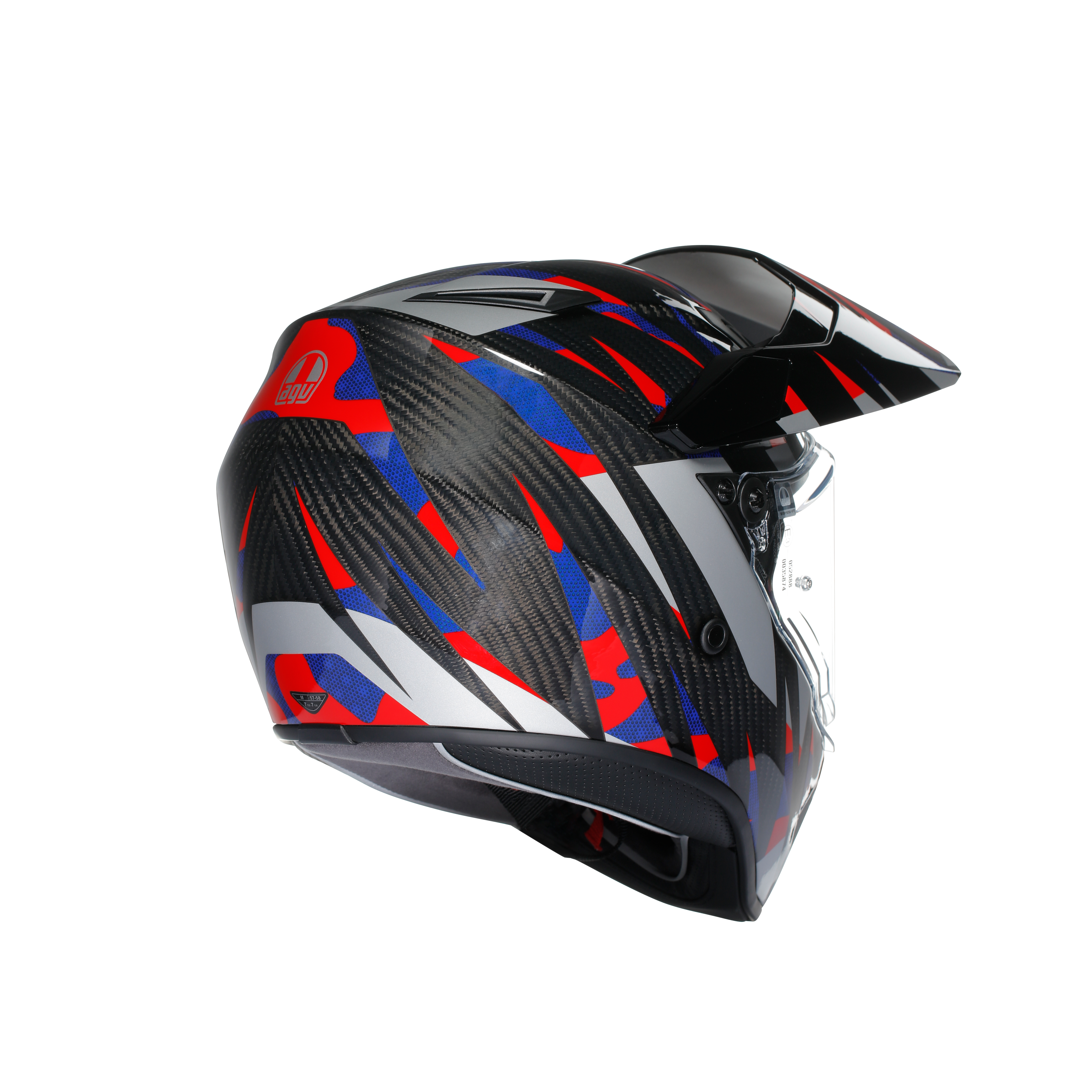 AX9 AGV DOT(E2206) MPLK - STEPPA CARBON/RED/BLUE -  - 4