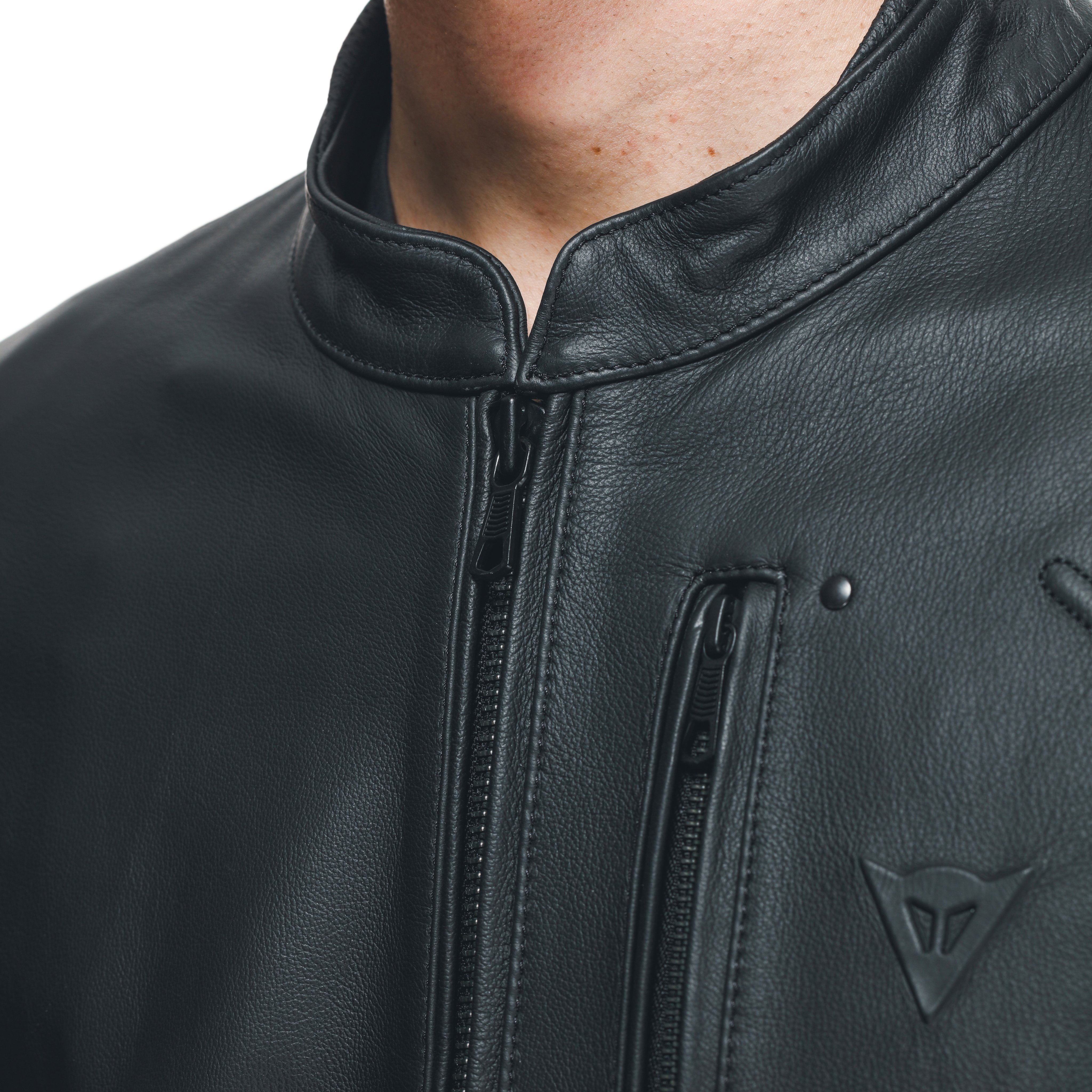 FULCRO - GIACCA MOTO IN PELLE UOMO - BLACK - 10