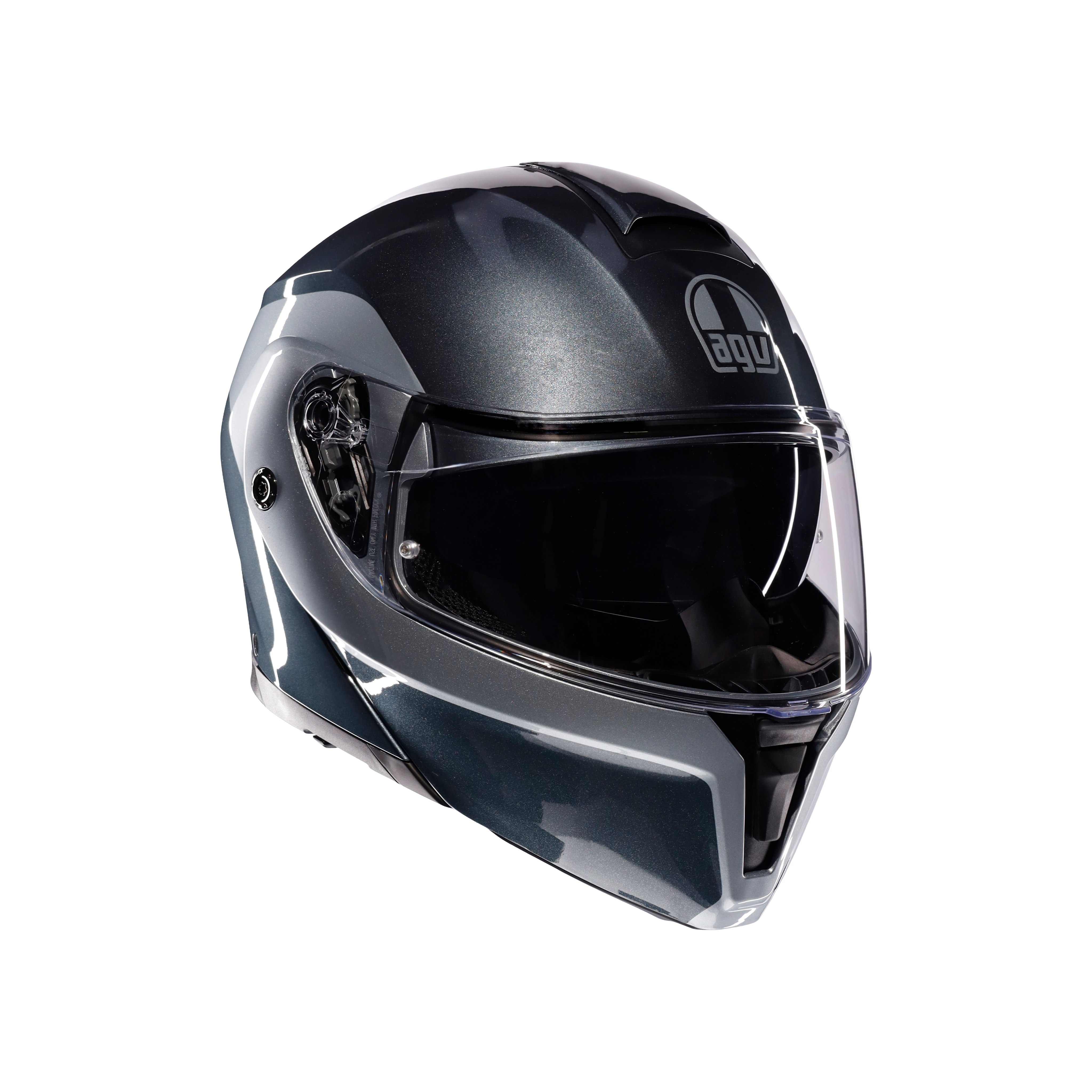 STREETMODULAR LEVICO GREY/SILVER - MOTORBIKE FLIP UP HELMET DOT(E2206) -  - 1