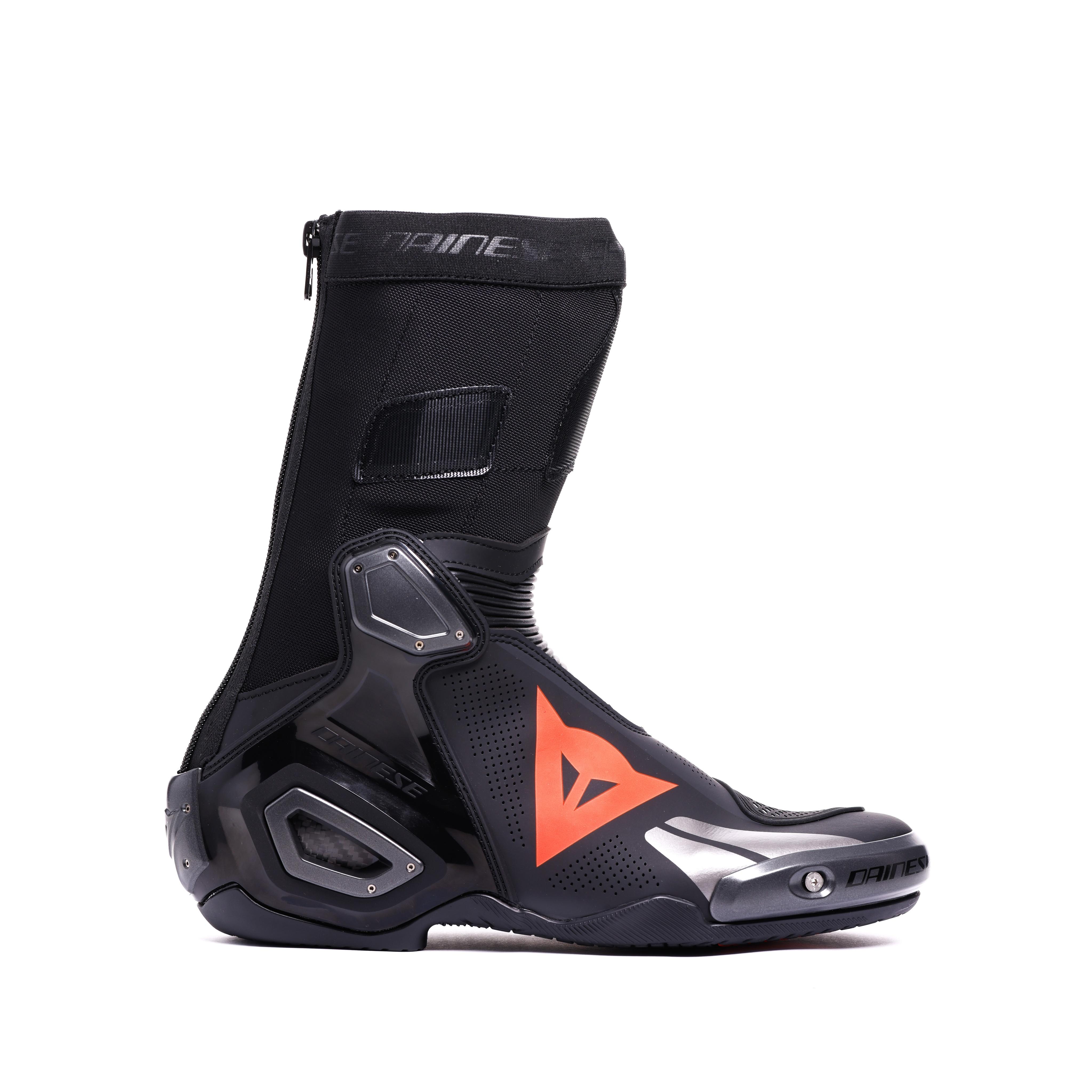 AXIAL 2 AIR - MEN'S MOTORCYCLE RACING SUMMER BOOTS - BLACK/BLACK/RED-FLUO - 2