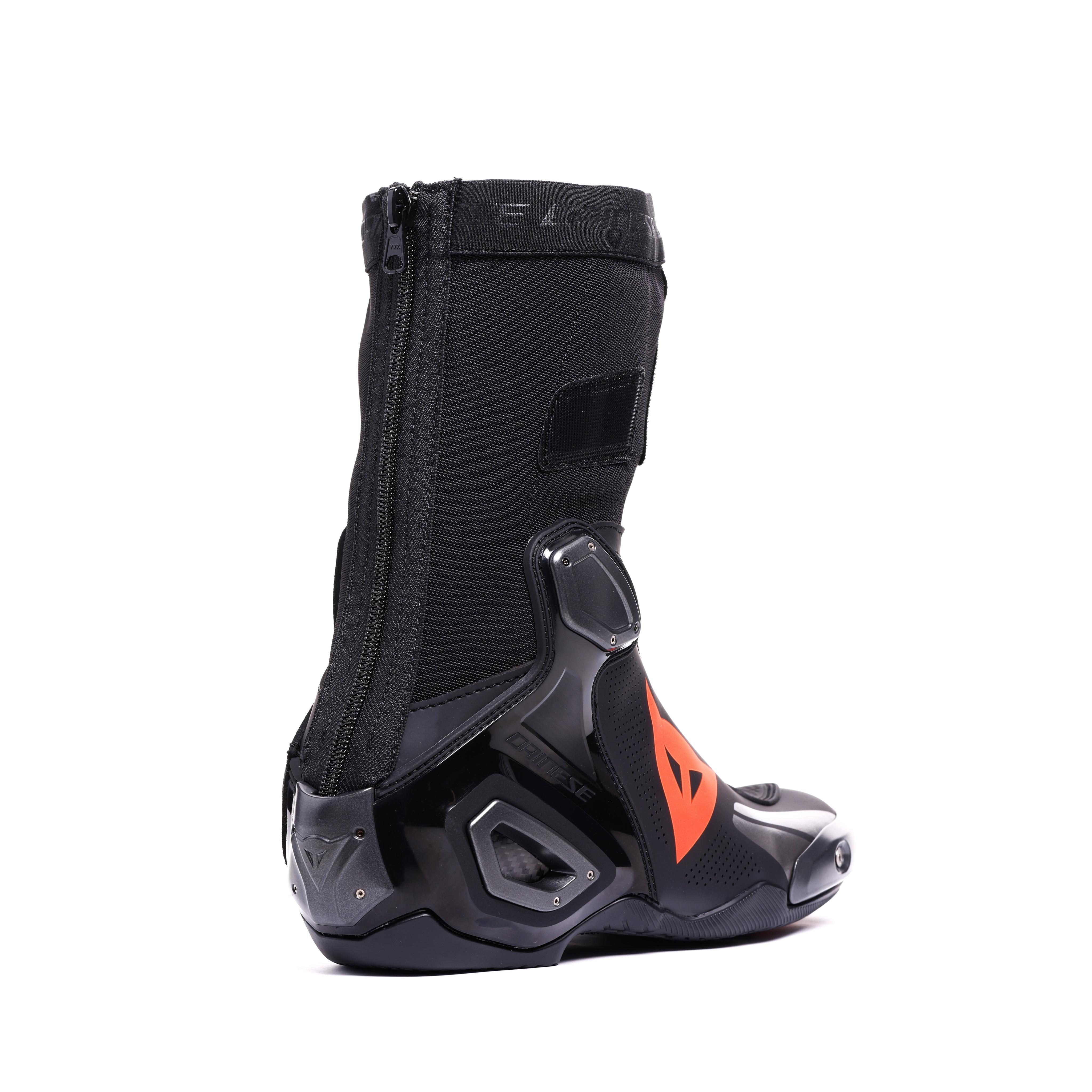 AXIAL 2 AIR - MEN'S MOTORCYCLE RACING SUMMER BOOTS - BLACK/BLACK/RED-FLUO - 3