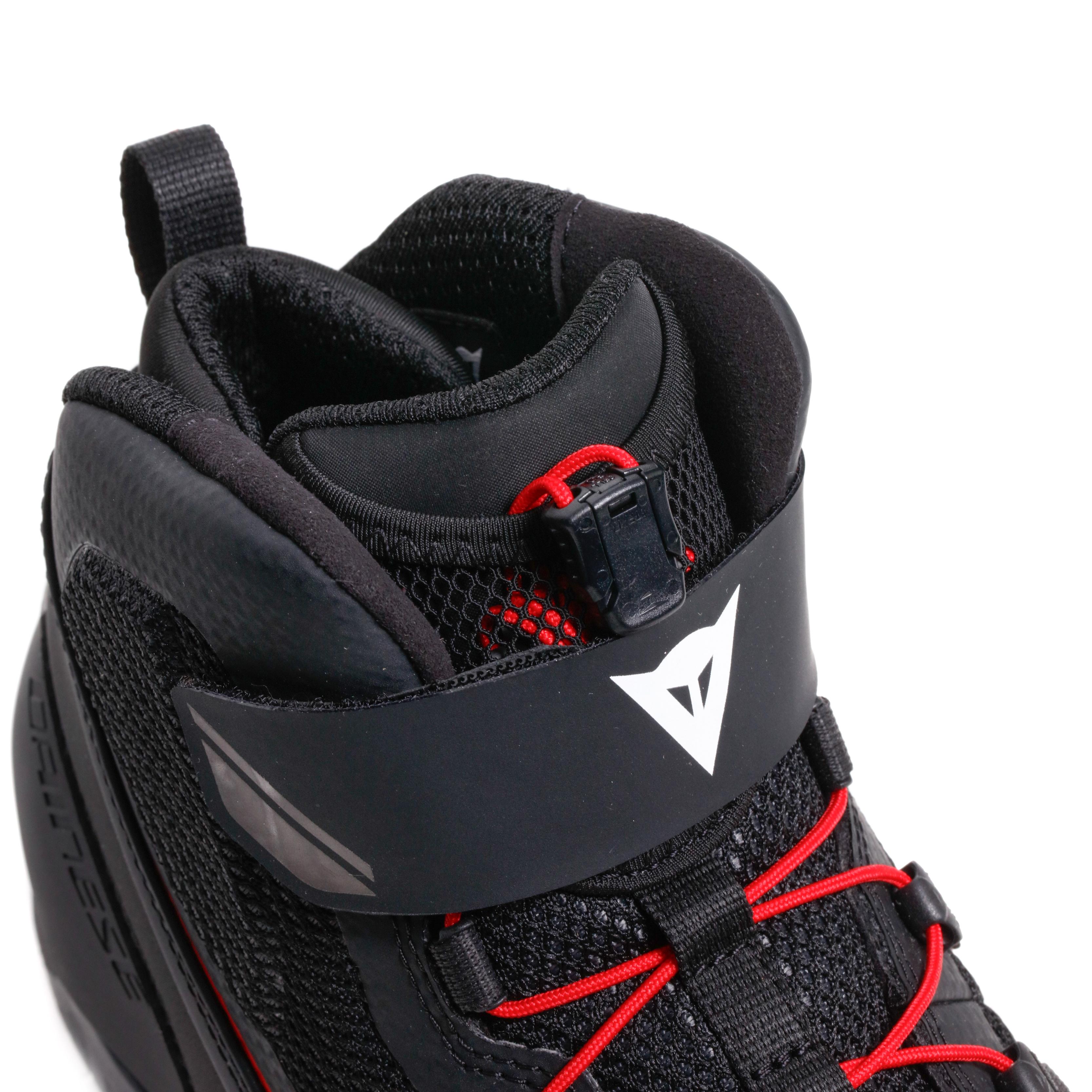 HERIAN AIR - SUMMER MOTORCYCLE SHOES - BLACK/RED-LAVA - 7