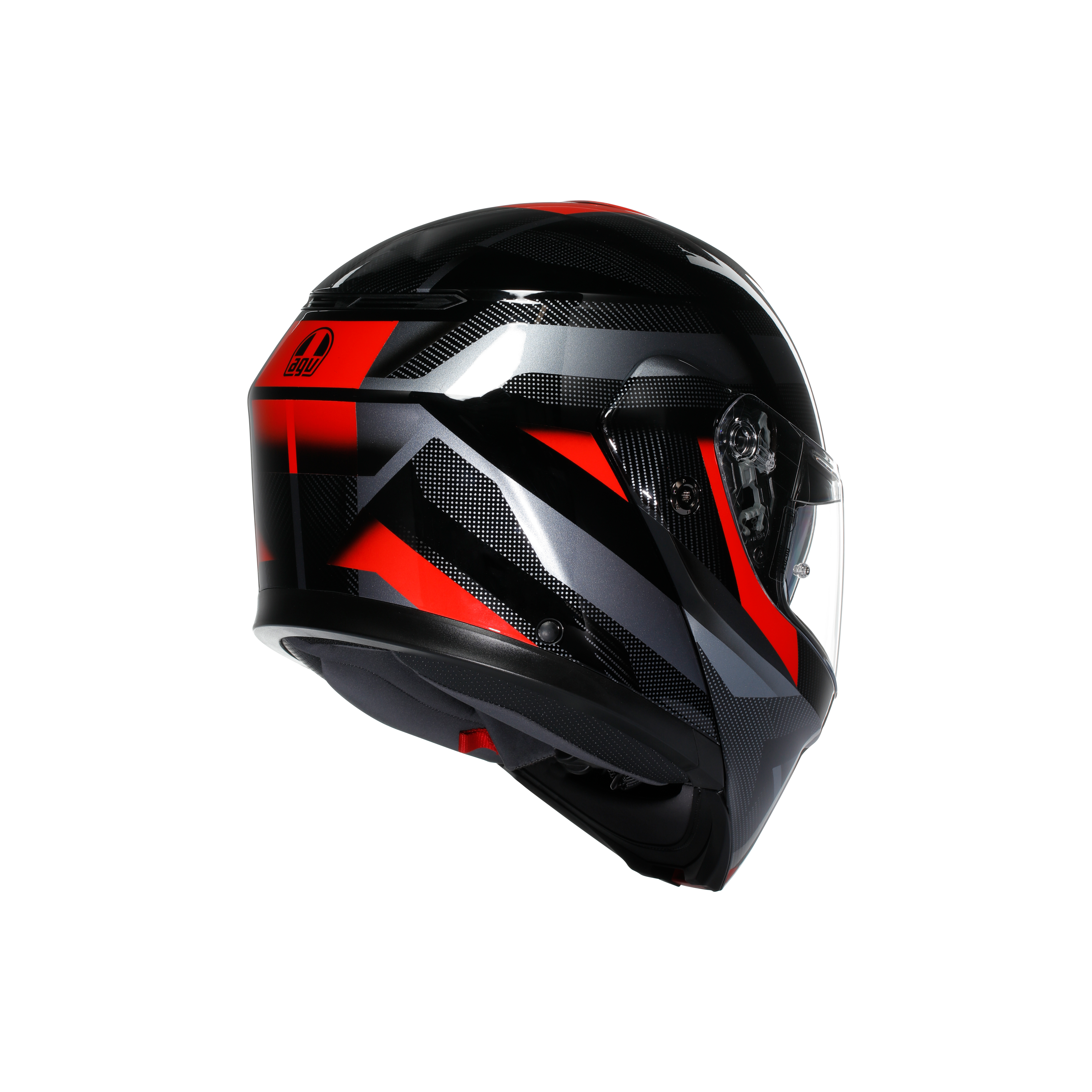 STREETMODULAR LEDRO BLACK/RED - CASQUE MOTO MODULAIRE E2206 -  - 6