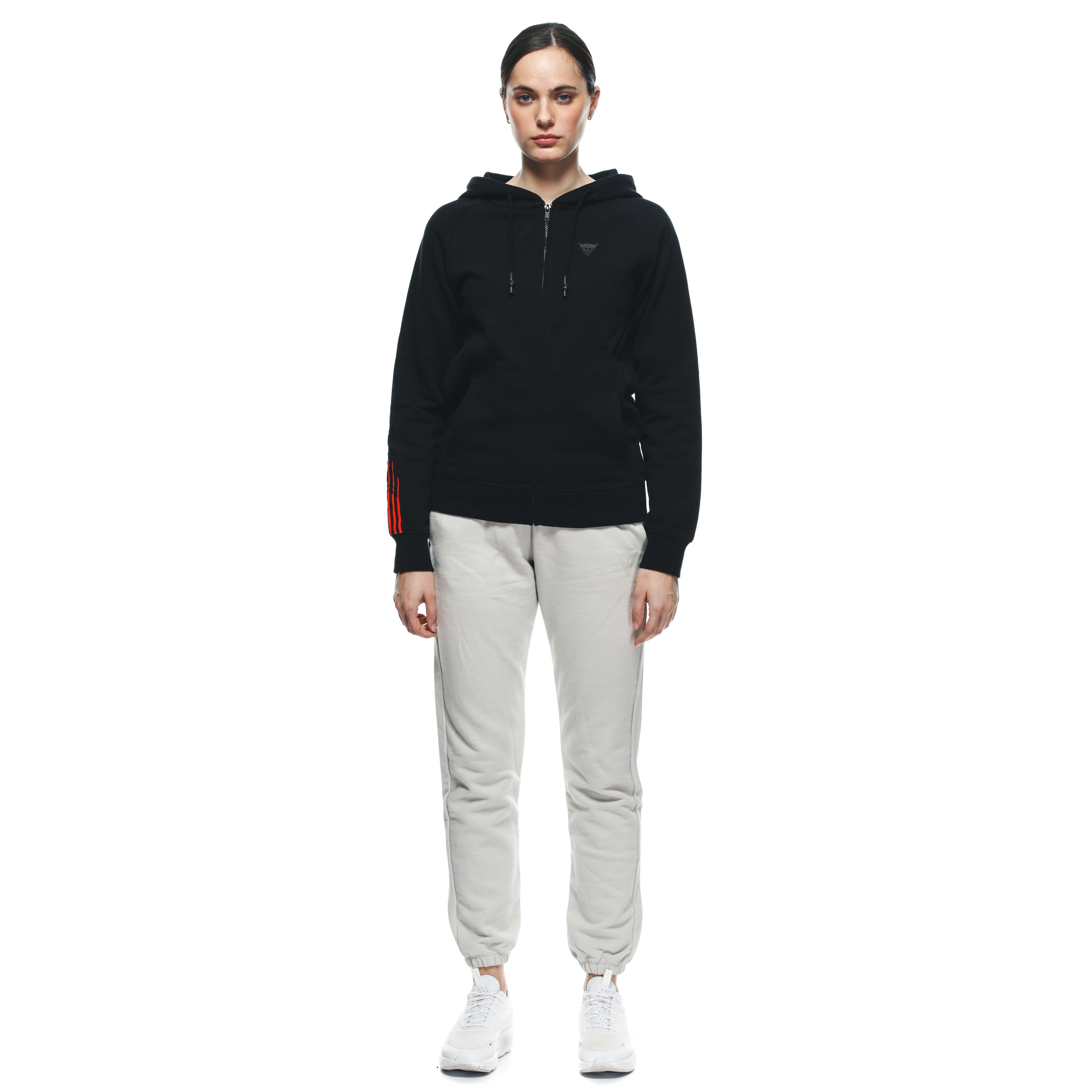 DAINESE LOGO - WOMEN'S HOODIE - BLACK/BLACK - 3