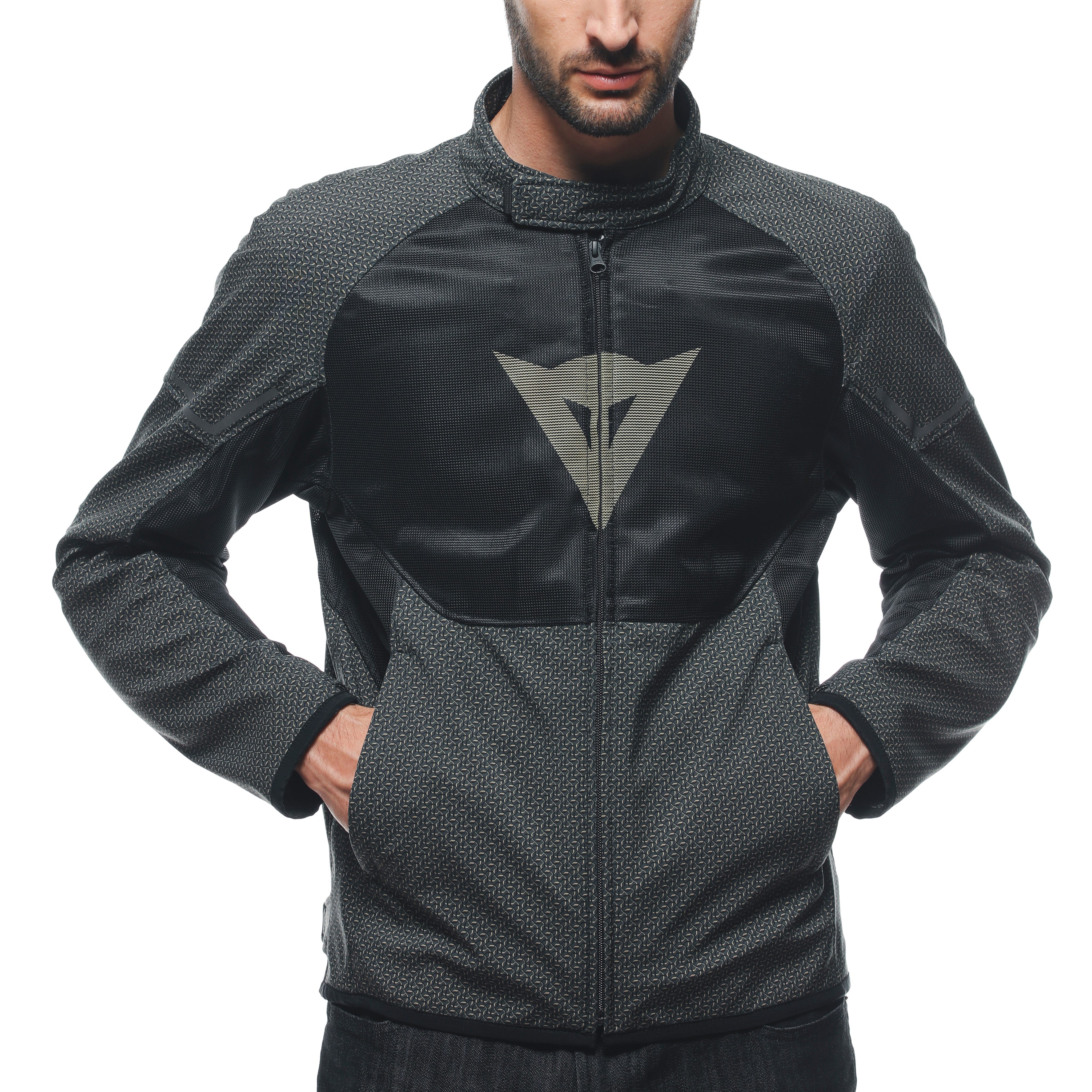 IGNITE AIR TEX - MEN'S SUMMER MOTORCYCLE JACKET IN FABRIC - AUXETICA-INCENSE/BLACK/INCENSE - 5