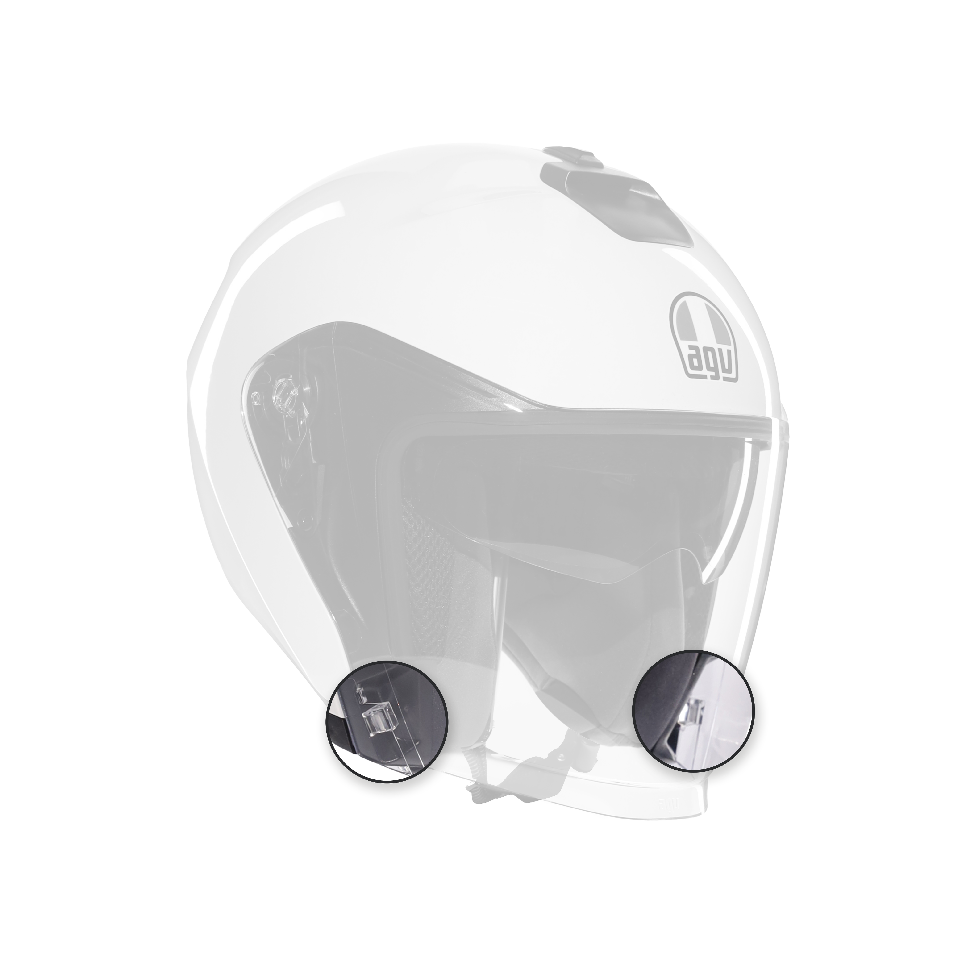 AGV MAGNETS VISOR CITY 20 - NEUTRAL -  - 1