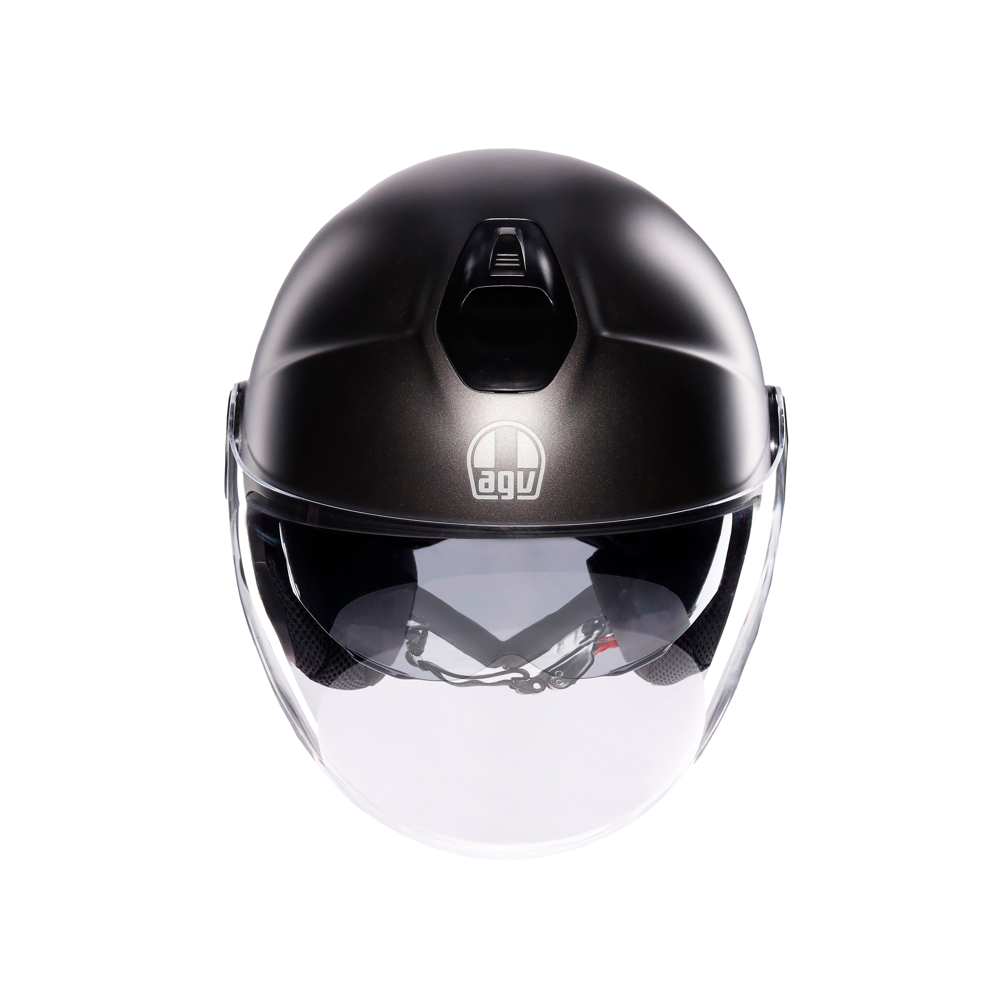 ETERES MONO MATT ASFALTO GREY - CASQUE MOTO JET E2206 -  - 2