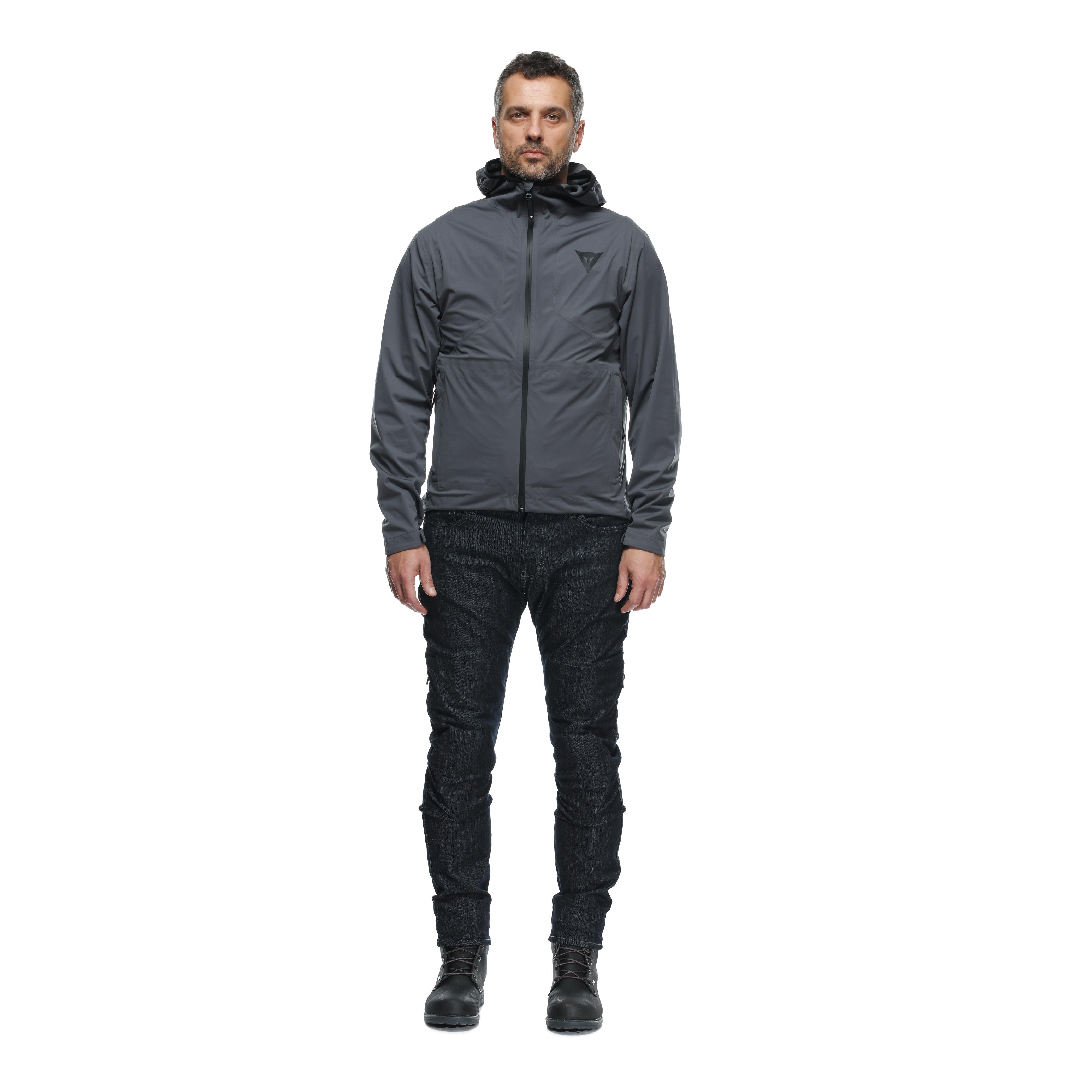 OMNIA - RAINPROOF AND WINDPROOF MOTORCYCLE SHELL - IRON-GATE - 3