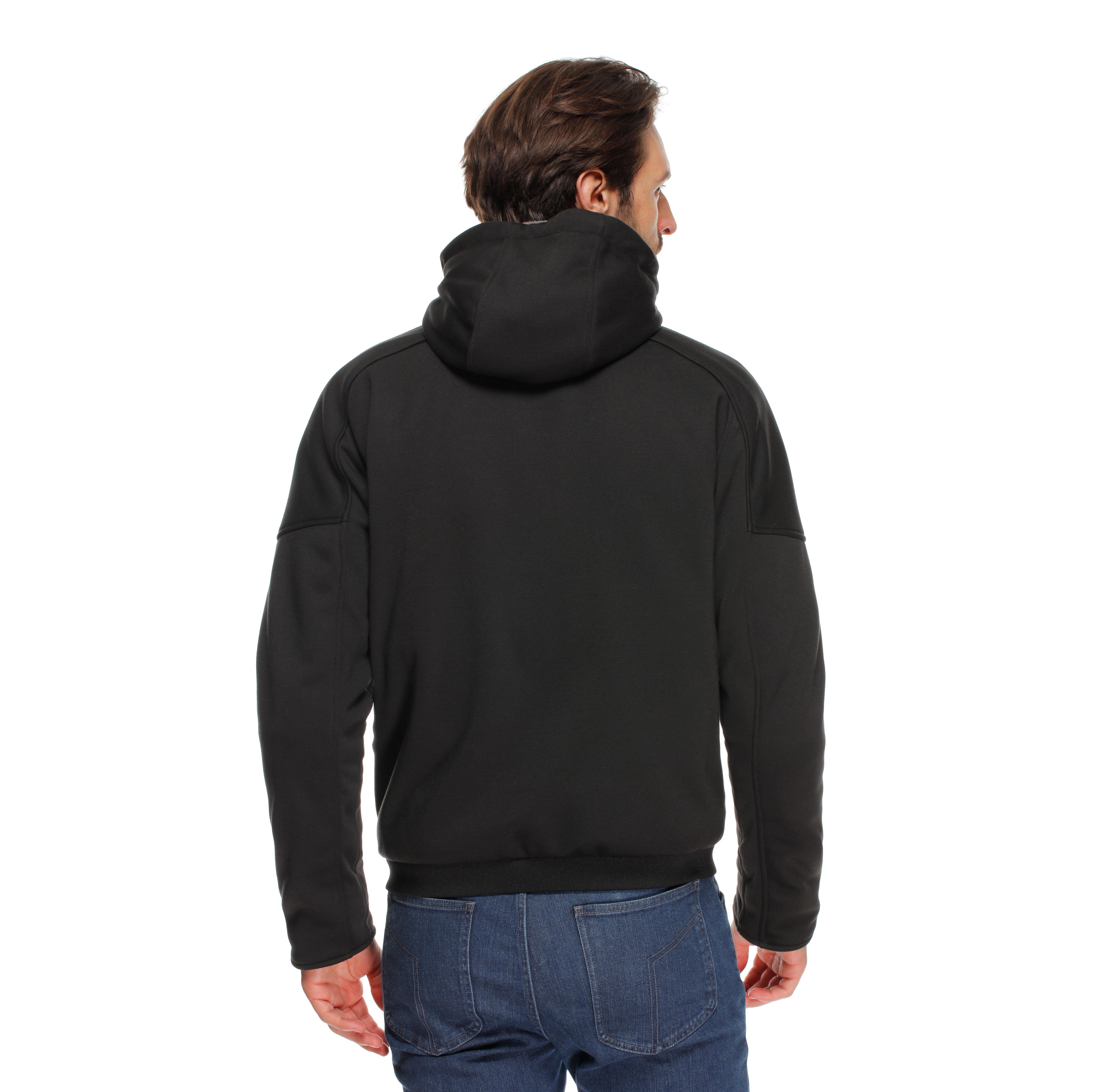 BOVISA - MOTORCYCLE HOODIE FULL-ZIP - BLACK/WHITE - 4