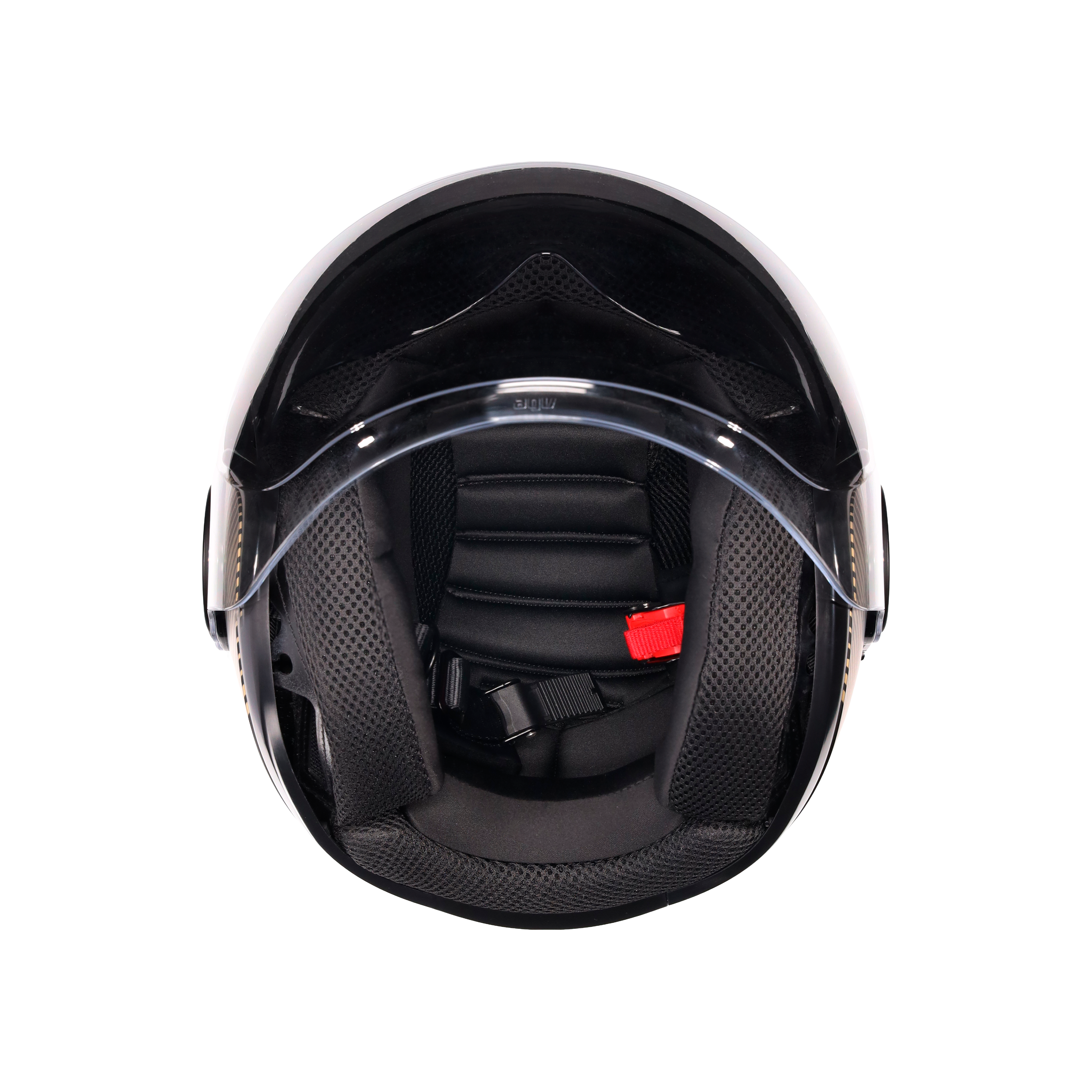 ETERES PONZA MATT BLACK/GOLD - CASQUE MOTO JET E2206 -  - 8