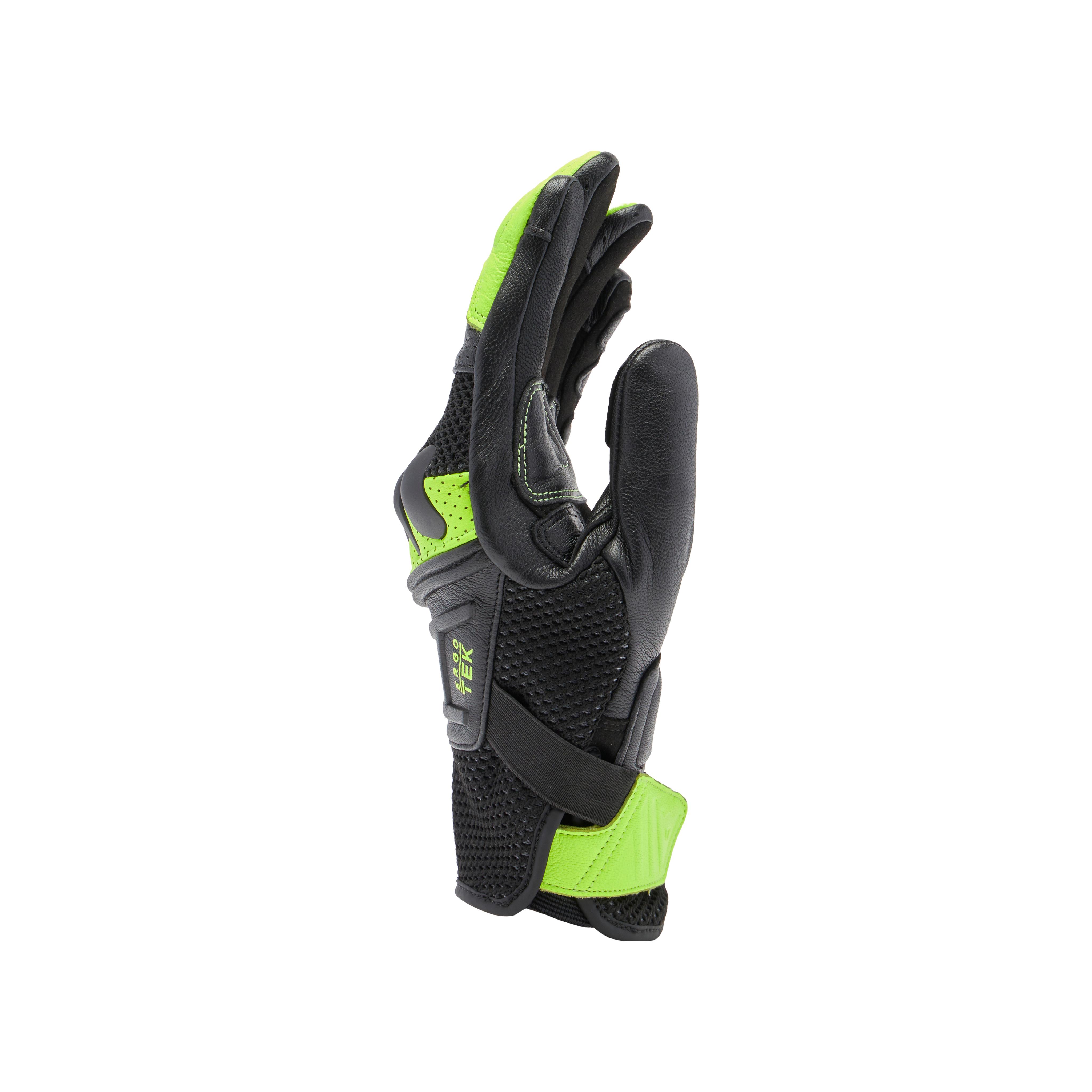 X-RIDE 2 ERGO-TEK - MEN'S MOTORCYCLE GLOVES - BLACK/YELLOW-FLUO - 2