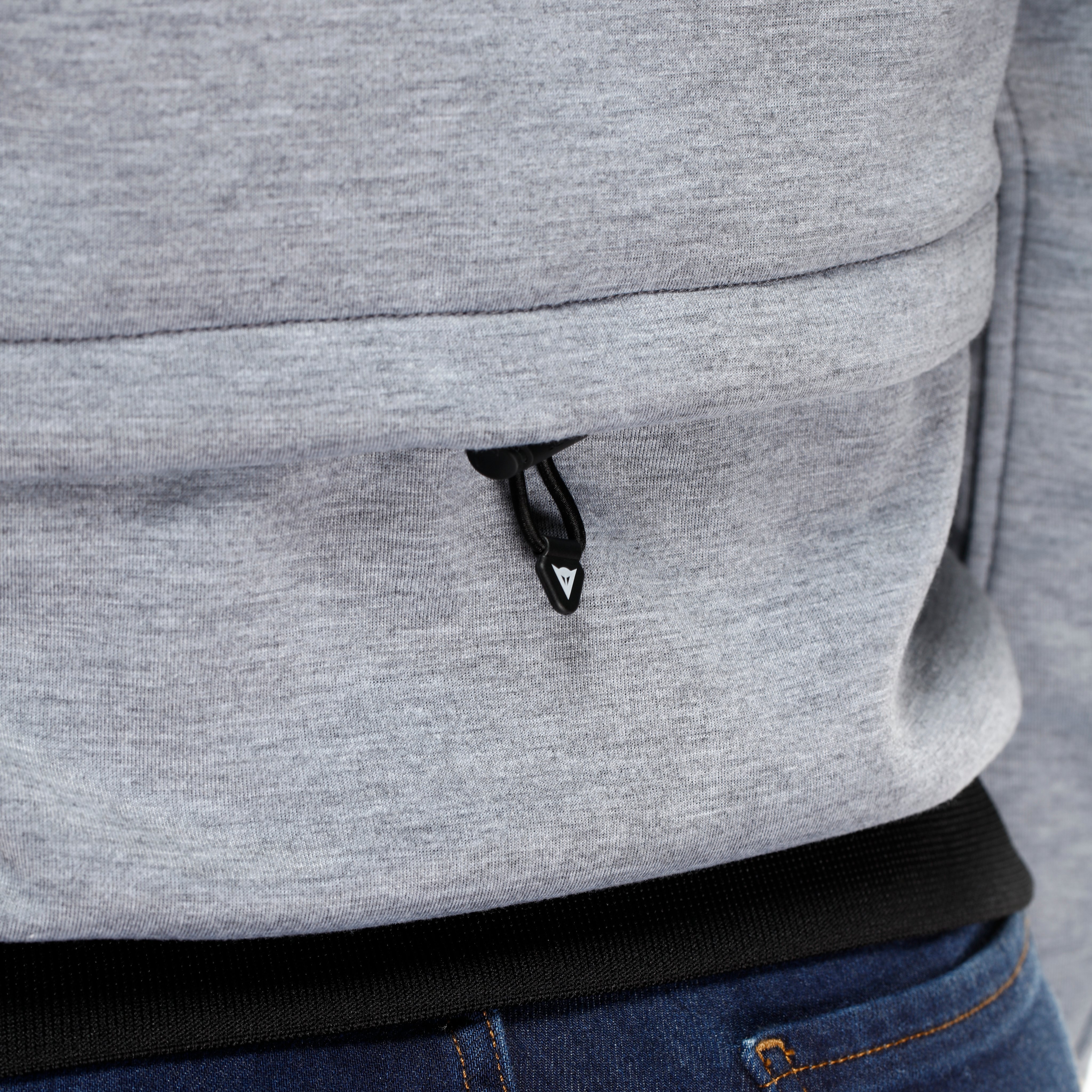 DAEMON-X - SWEAT &Agrave; CAPUCHE DE MOTO AVEC PROTECTIONS FEMME - GREY-MELANGE - 10