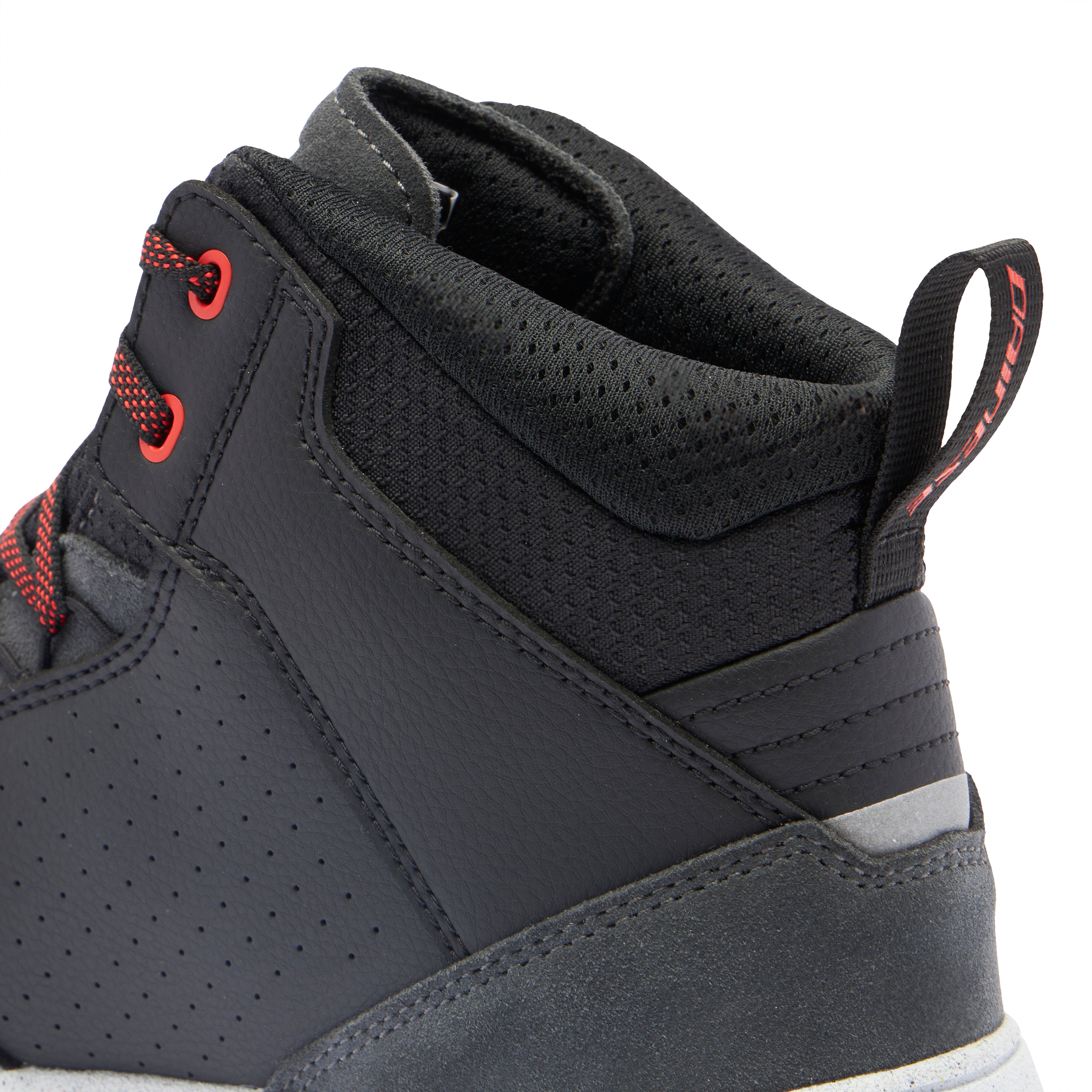 SUBURB D-WP - CHAUSSURES MOTO IMPERMEABILES  HOMME - BLACK/WHITE/RED-LAVA - 5
