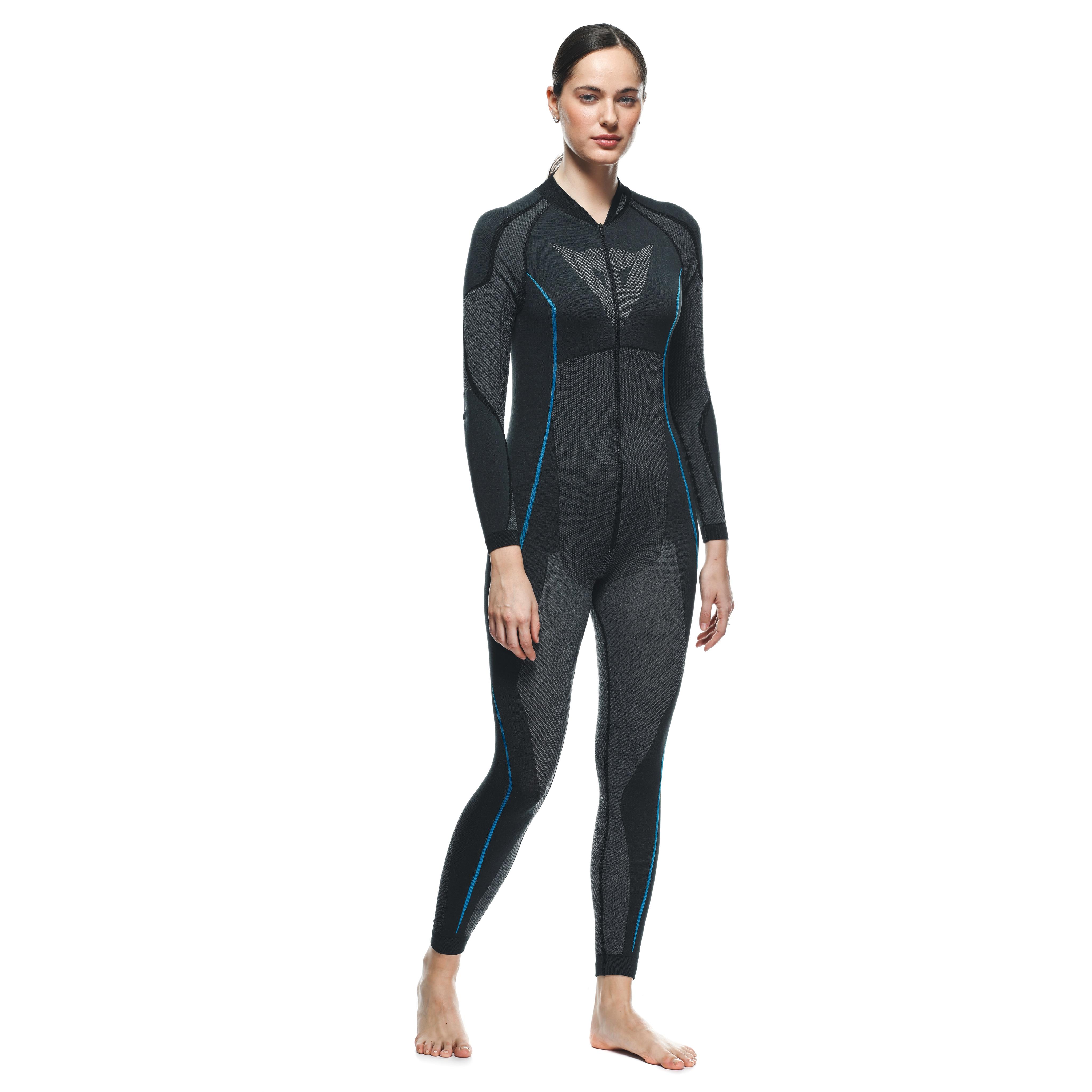 COMBINAISON INT&Eacute;RIEURE TECHNIQUE MOTO FEMME - COUCHE DE BASE &Eacute;T&Eacute; - BLACK/BLUE - 5