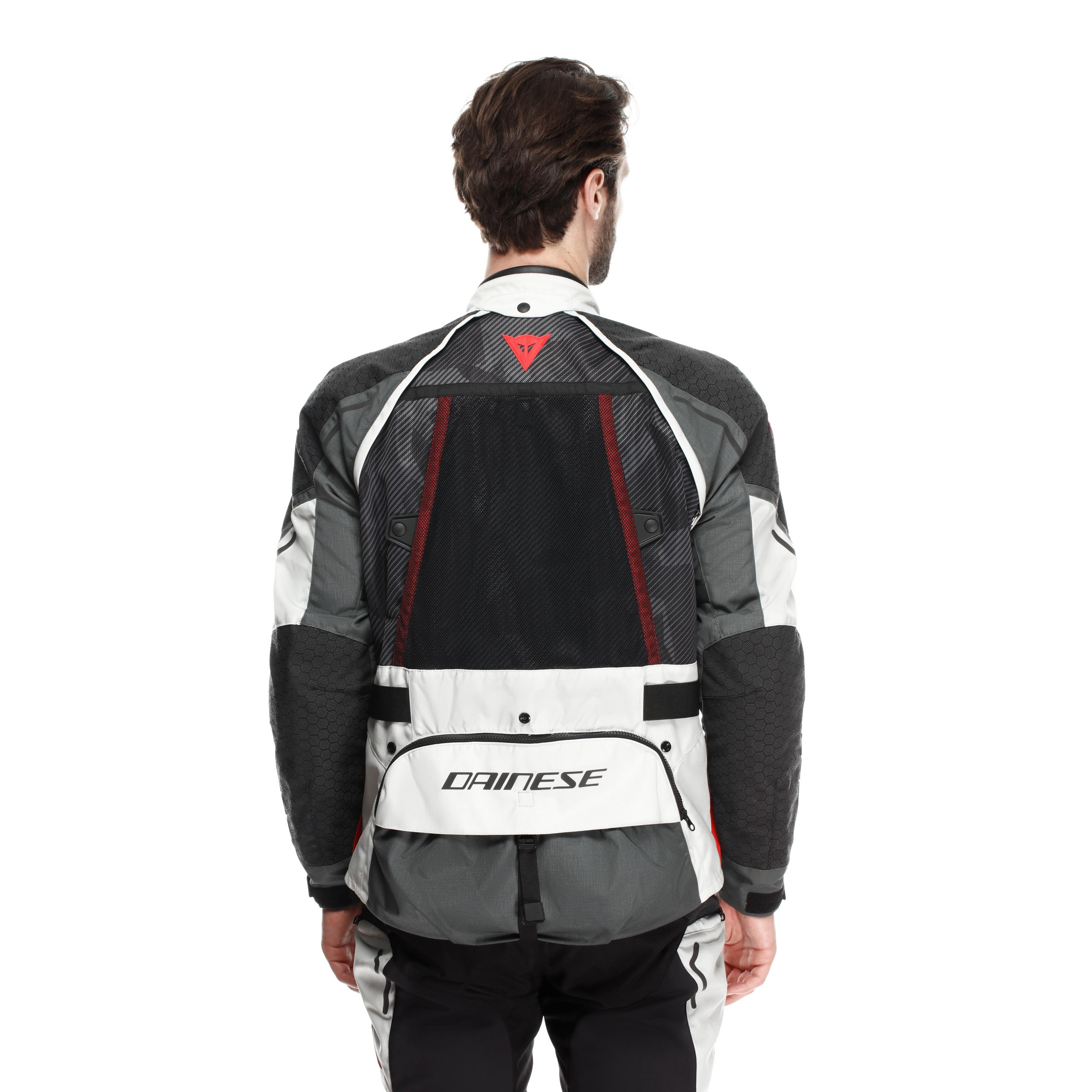 SUPER ADVENTURE ABS&Oslash;LUTESHELL&trade; - MEN MOTORCYCLE OFF-ROAD JACKET - GLACIER-GREY/IRON-GATE/RED - 6