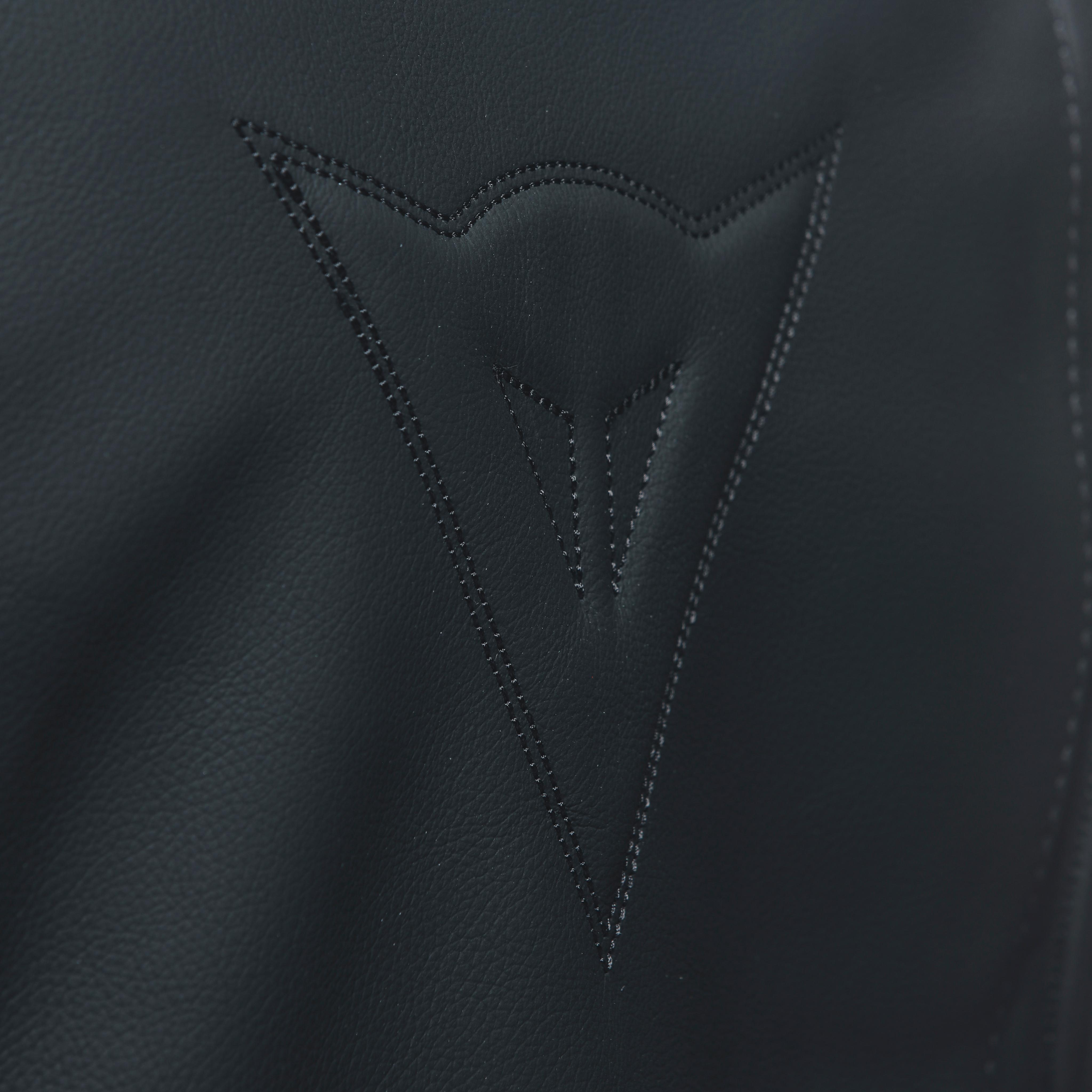 RAZON 2 - MEN'S MOTORCYCLE PERFORATED LEATHER JACKET - BLACK - 13