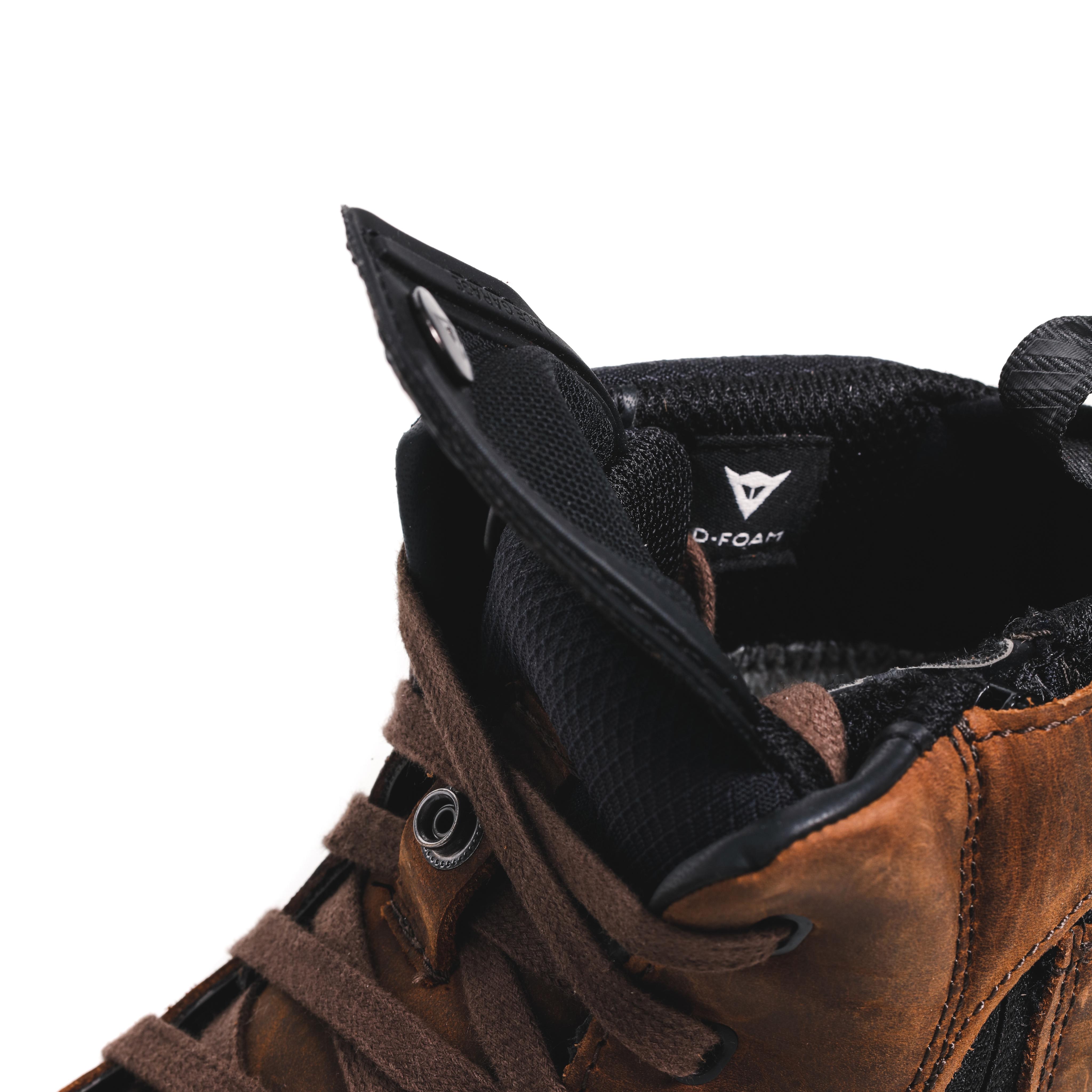 METRACTIVE D-WP - MEN'S WATERPROOF MOTORCYCLE SHOES - BROWN/NATURAL-RUBBER - 6