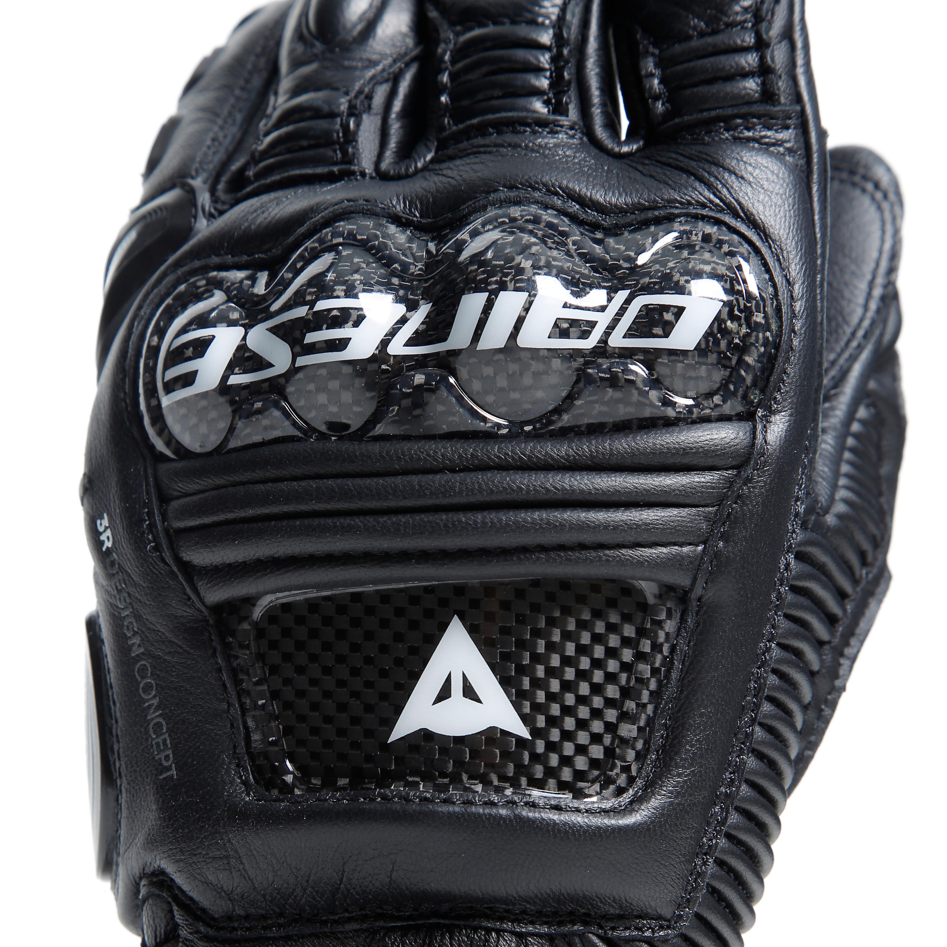 DRUID 4 - MEN'S MOTORCYCLE LEATHER GLOVES - BLACK/BLACK/CHARCOAL-GREY - 7