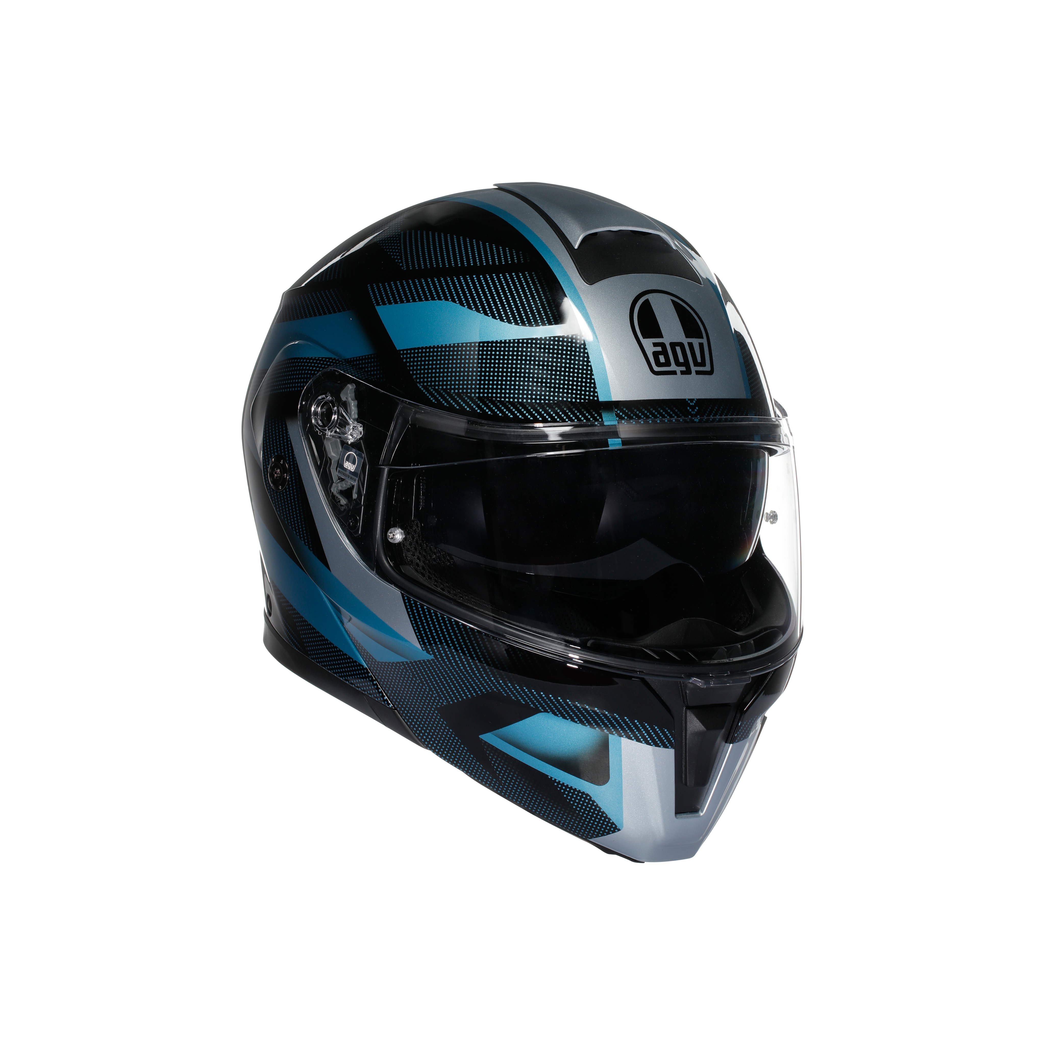 STREETMODULAR LEDRO MATT BLACK/POWDER BLUE - MOTORBIKE FLIP UP HELMET DOT(E2206) -  - 6