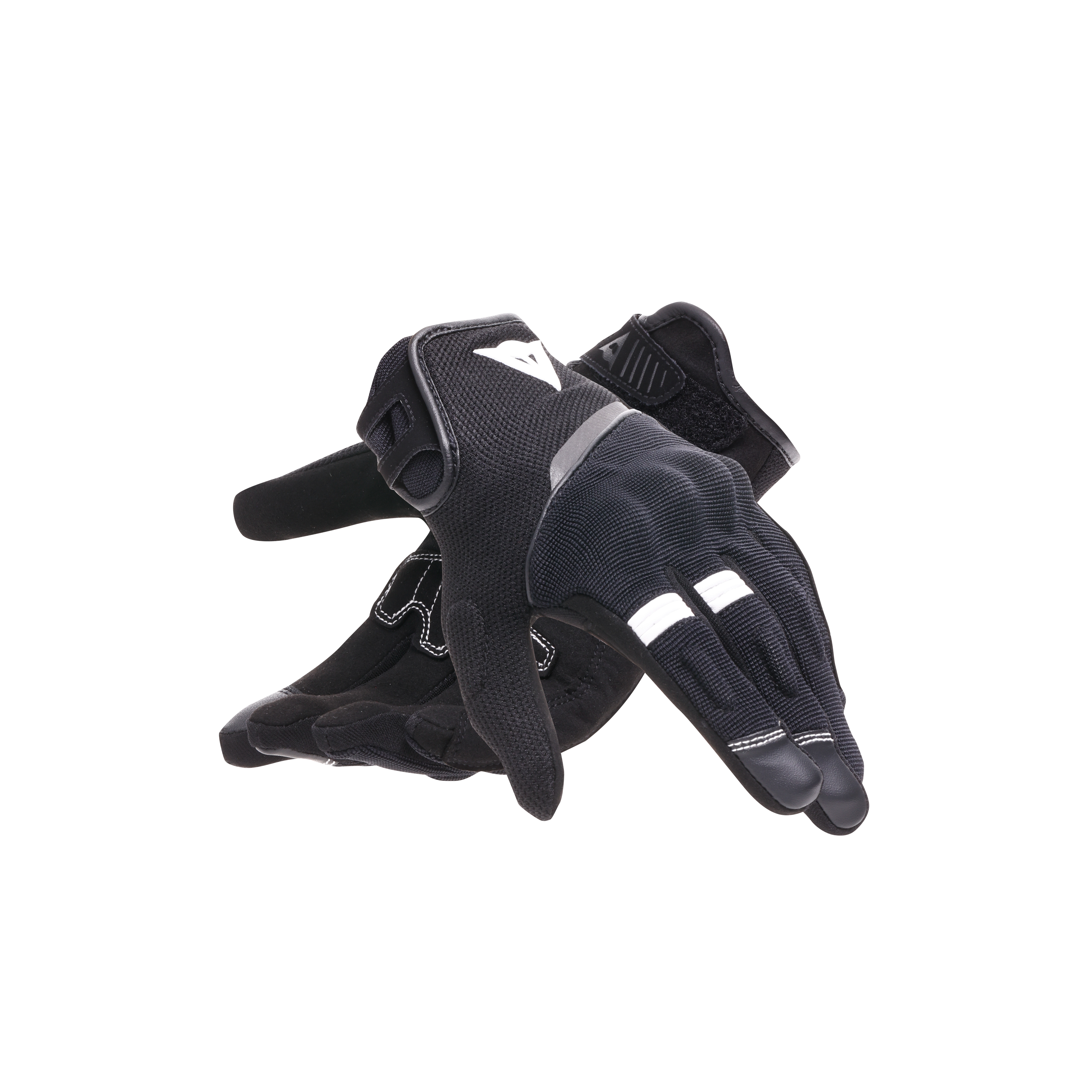 METRAX AIR - GANTS MOTO D'&Eacute;T&Eacute; EN TEXTILE FEMME - BLACK/BLACK/WHITE - 5