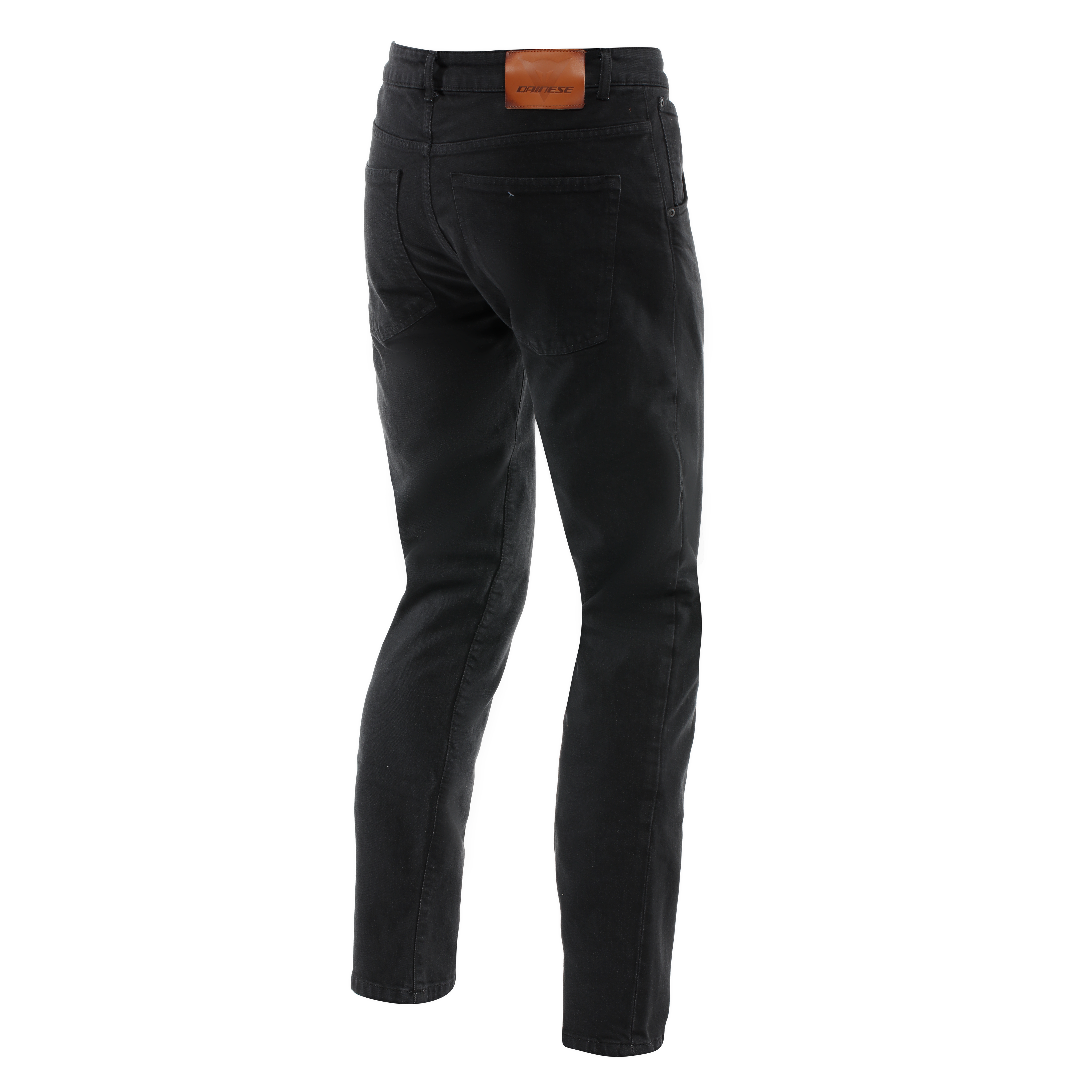 5-POCKET DENIM SLIM - MEN MOTORCYCLE JEANS - BLACK - 2