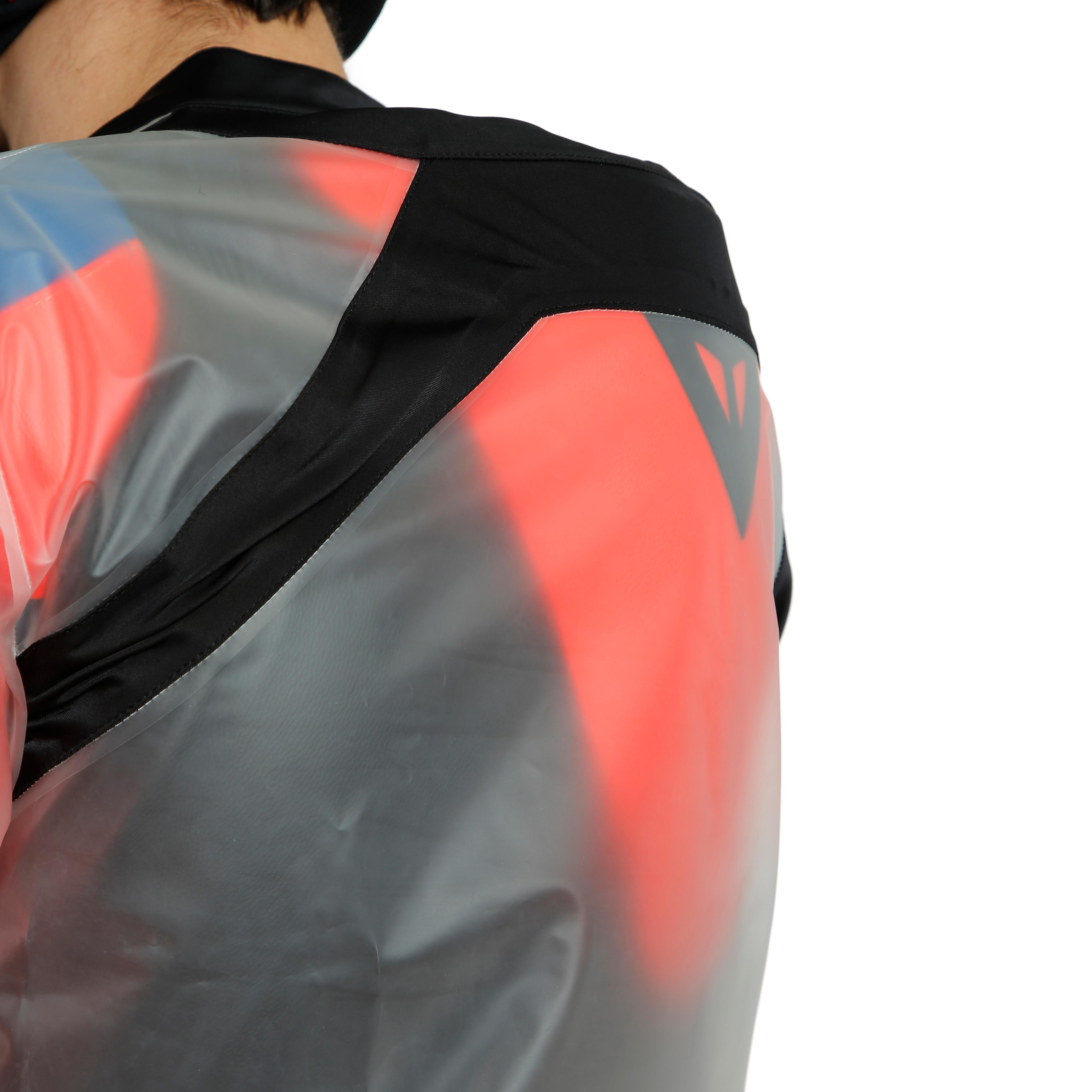 RAIN BODY RACING 2 - WATERPROOF COVER FOR MOTORCYCLE SUIT - BLACK/TRANSPARENT - 6