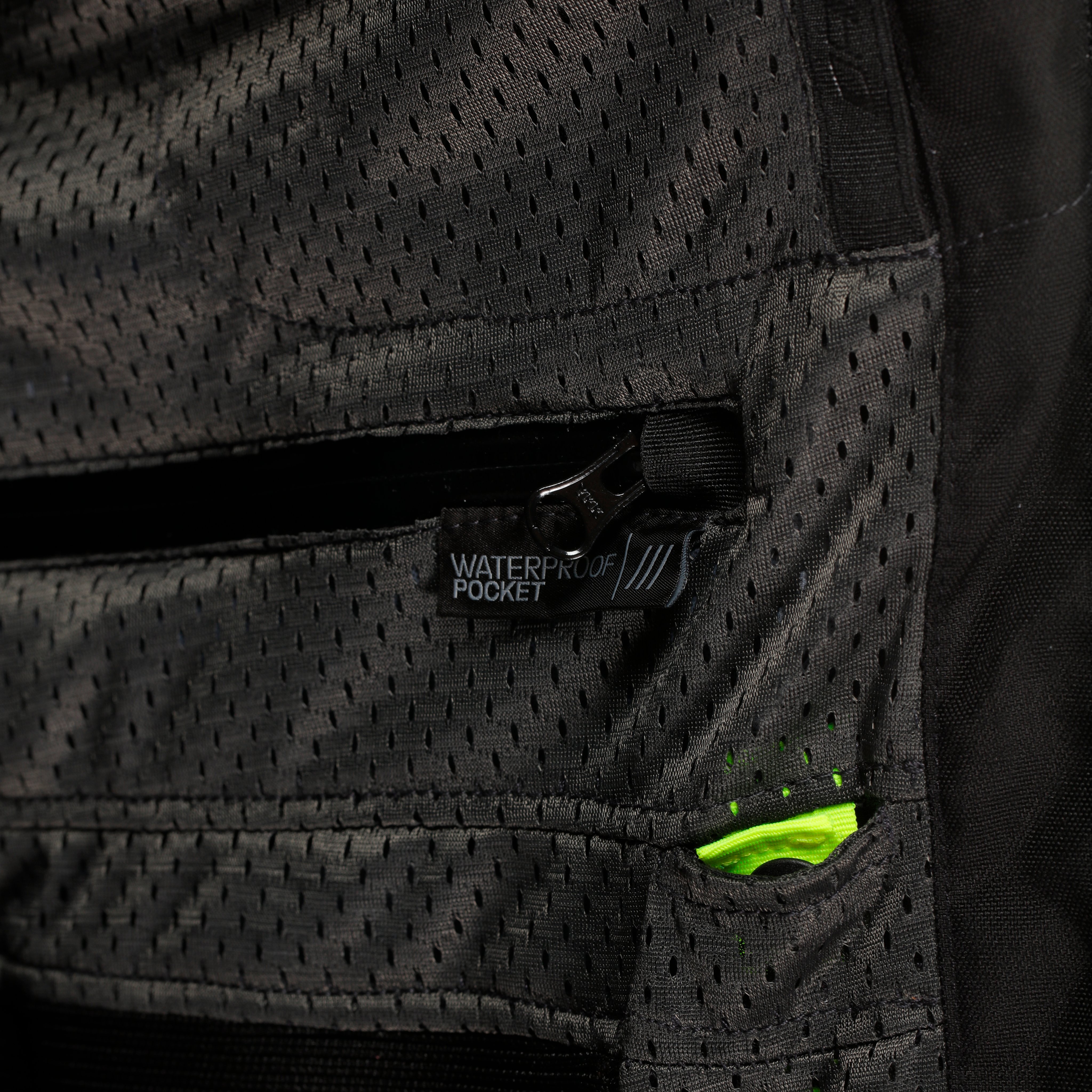 RACING 5 - CHAQUETA MOTO DE CUERO PERFORADA HOMBRE - BLACK/BLACK/RED-FLUO - 15