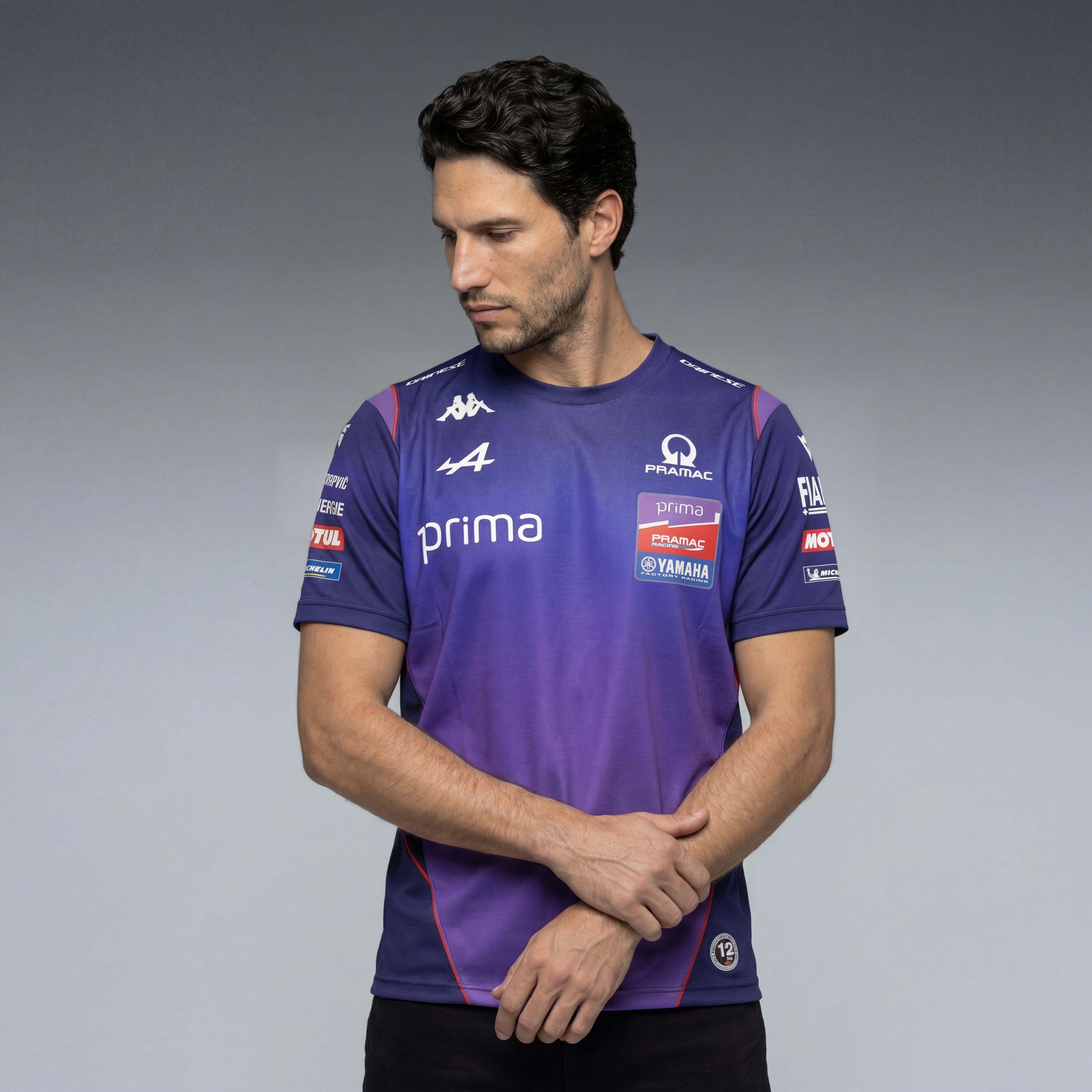T-SHIRT TEAM PRAMAC DA UOMO - BLUE/PURPLE - 6