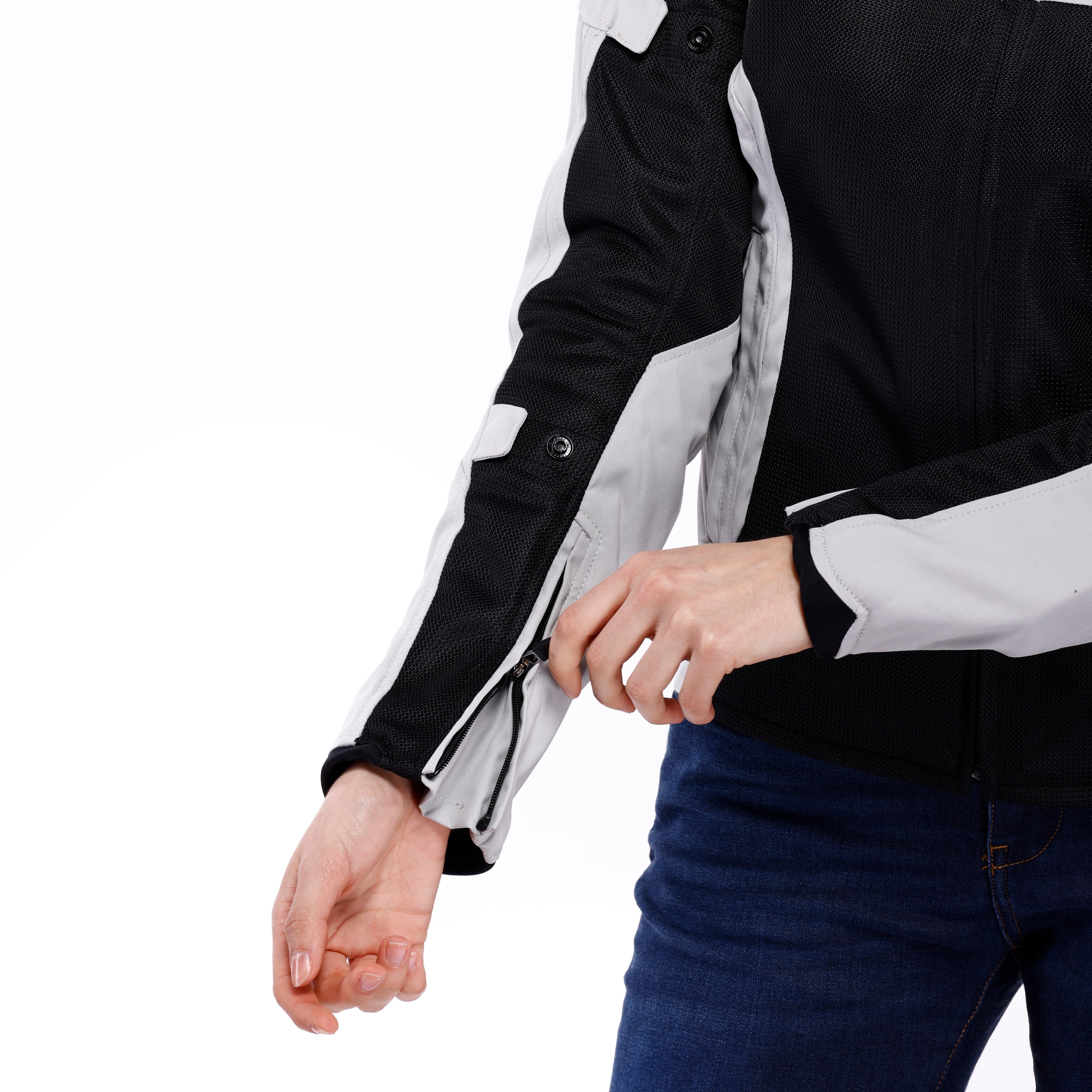 SUPER SPRINT AIR TEX - WOMEN'S SUMMER MESH MOTORCYCLE JACKET - BLACK/PINK/VIOLA - 6