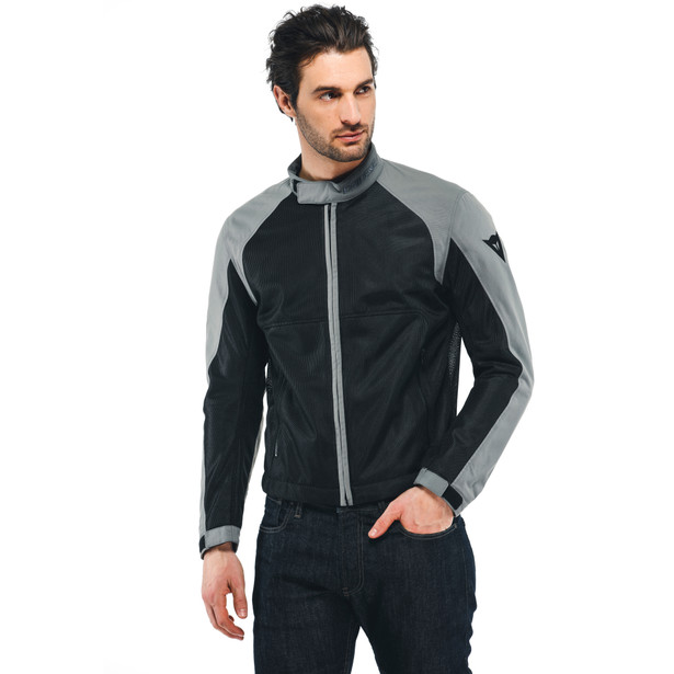 sevilla-air-tex-giacca-moto-estiva-in-tessuto-uomo-black-charcoal-gray image number 2