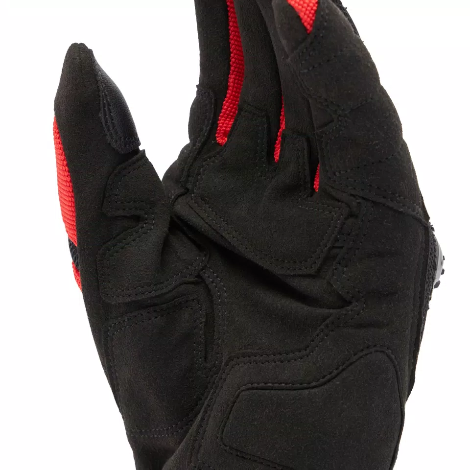 MIG 3 AIR - MEN'S MOTORCYCLE TEXTILE SUMMER GLOVES - BLACK/RED-LAVA - 8