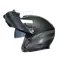 SPORTMODULAR DARK REFRACTIVE CARBON/BLACK - MOTORBIKE FLIP UP HELMET E2205