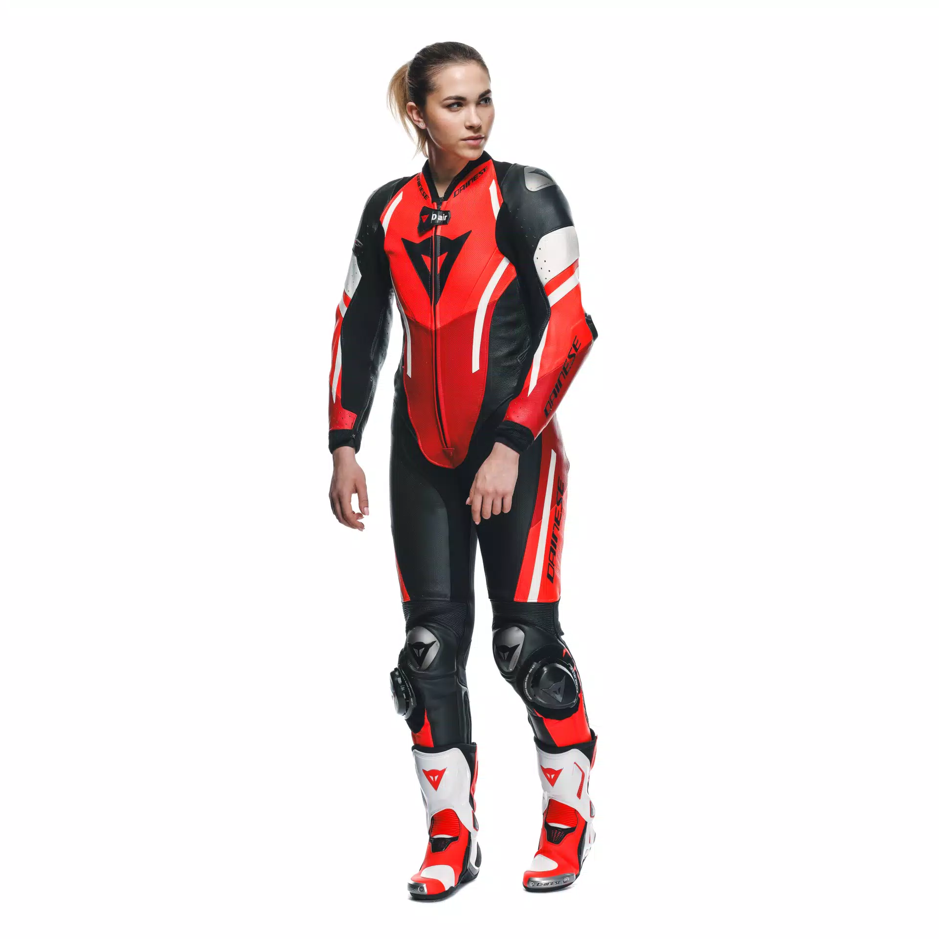 MISANO 3 D-AIR&reg; - WOMEN'S ONE-PIECE PERFORATED LEATHER MOTORCYCLE SUIT