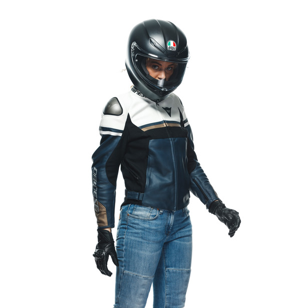 Women's Leather Motorcycle Jacket | RAPIDA LADY LEATHER JACKET ...