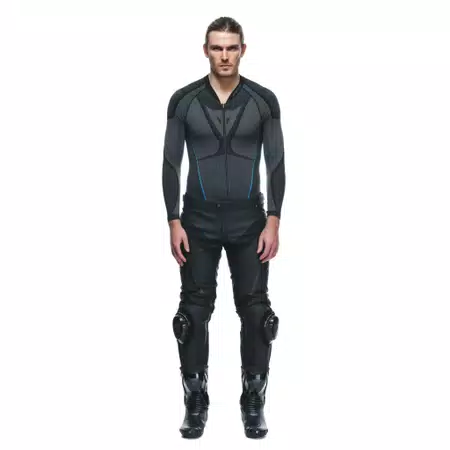 DELTA 4 - MEN'S MOTORCYCLE LEATHER PANTS - BLACK/BLACK - 3