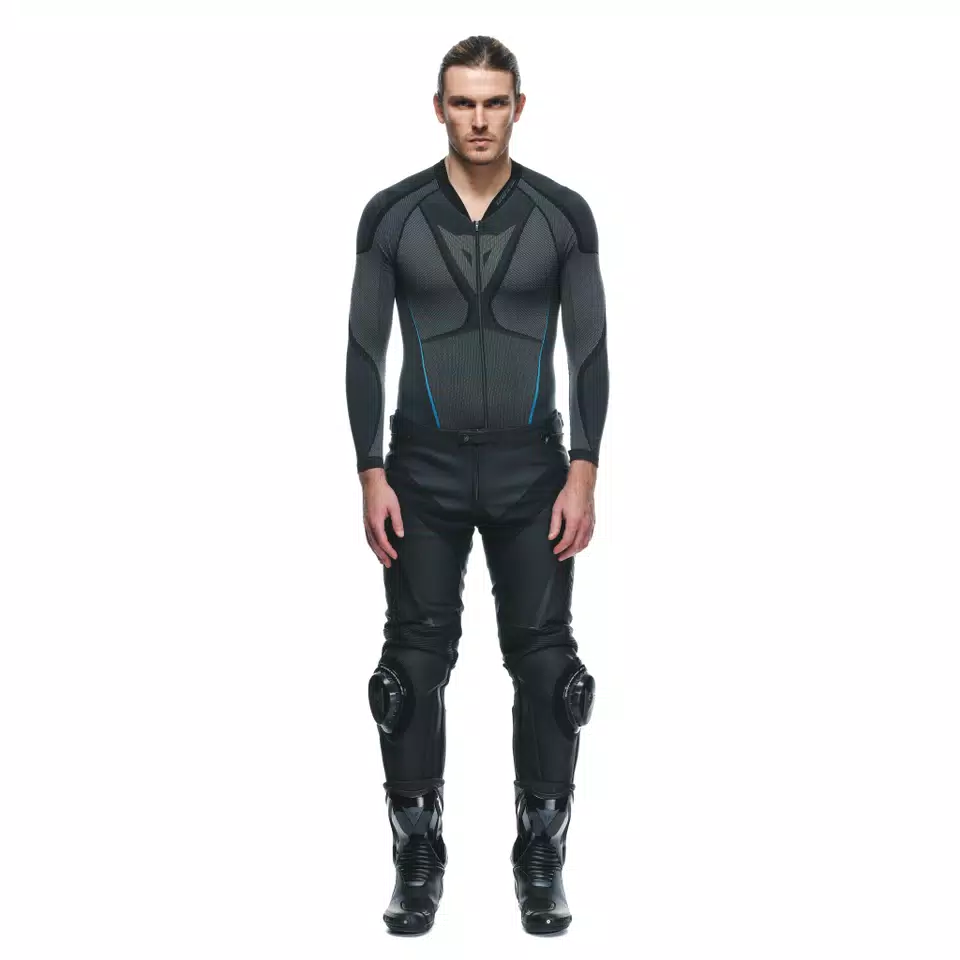 DELTA 4 - MEN'S MOTORCYCLE LEATHER PANTS - BLACK/BLACK - 3