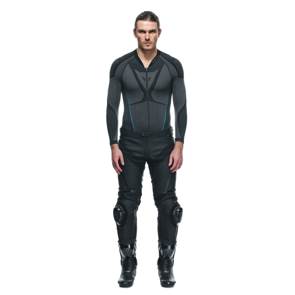 delta-4-motorradhose-aus-leder-herren-black-black image number 2