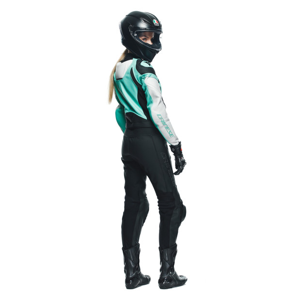 mirage-lady-leather-2pcs-suit-black-acqua-green-glacier-gray image number 8