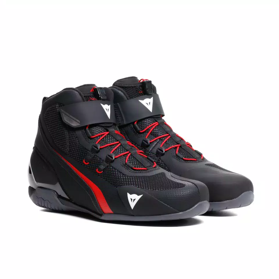 HERIAN AIR - ZOMER MOTORFIETSSCHOENEN - BLACK/RED-LAVA - 1